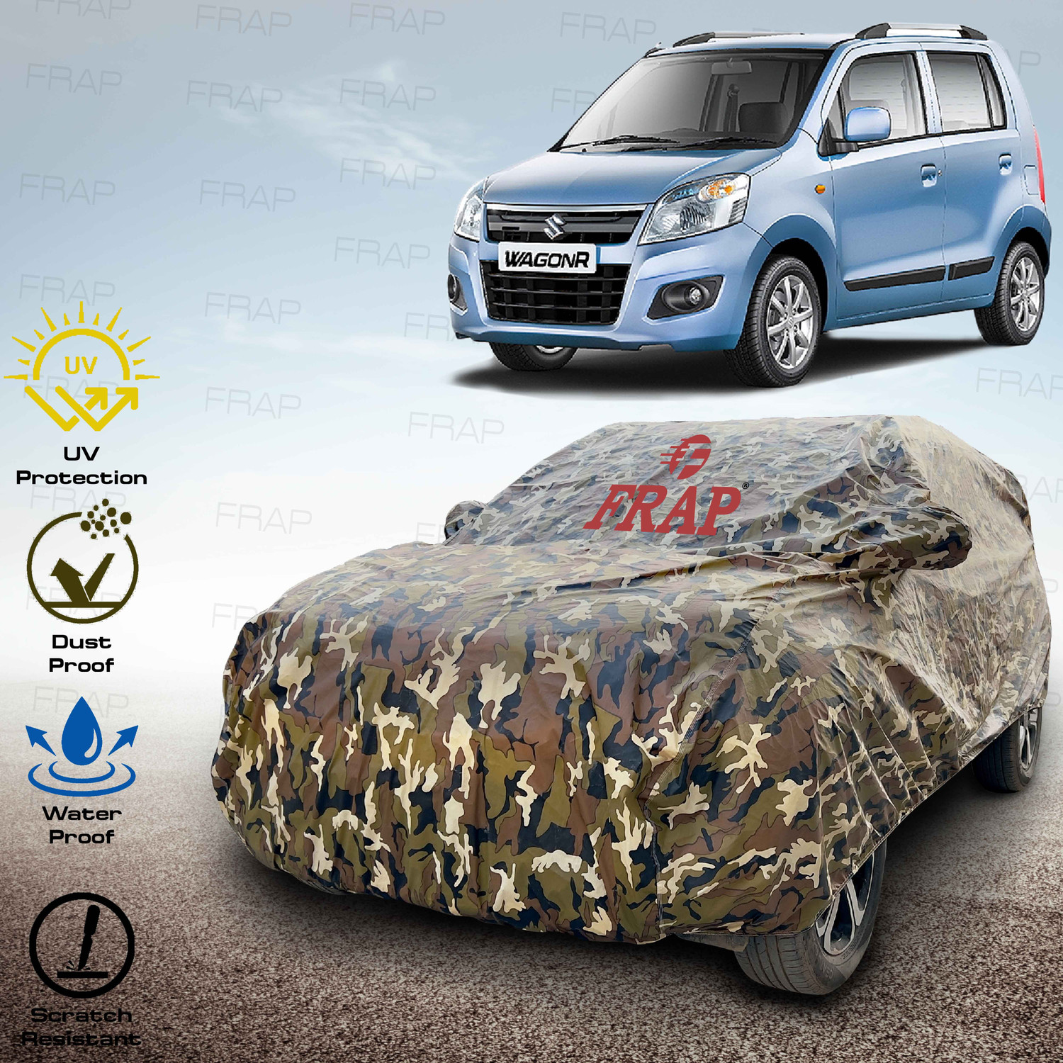 Image of TAXZONE Maruti Suzuki Ertiga, Ertiga LXI, Ertiga VXI, Ertiga VXI Body Cover (Multicolor, For 2015, 2016, 2017, 2018, 2019, 2020, 2021, 2022, 2023, 2024 Models)