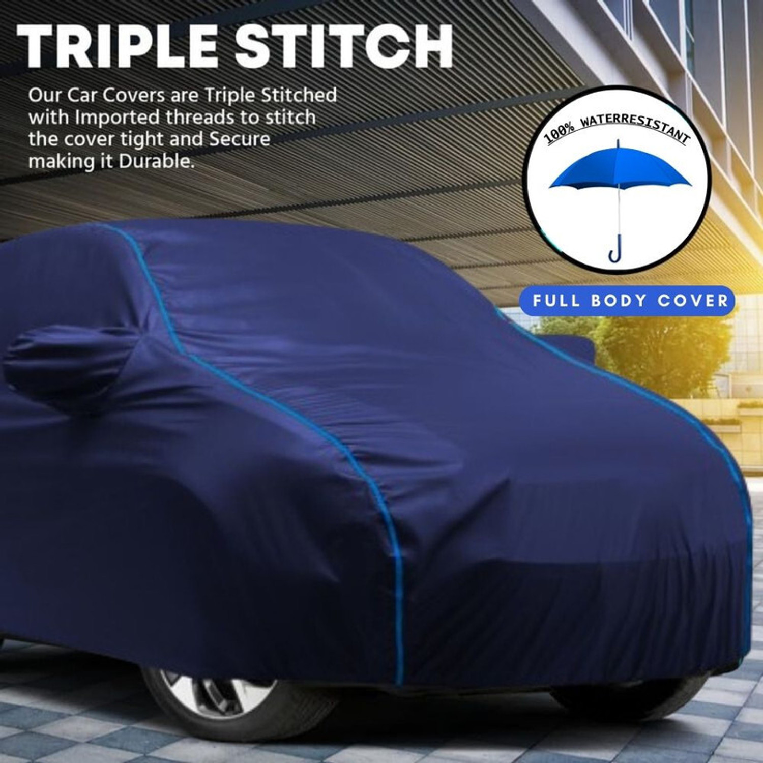 Image of BOTAUTO Hyundai Elite i20, Elite i20 Asta 1.2, Universal For Car Body Cover (Blue, For 2008, 2009, 2010, 2011, 2012, 2013, 2014, 2015, 2016, 2017, 2018, 2019, 2020, 2021, 2022, 2023 Models)