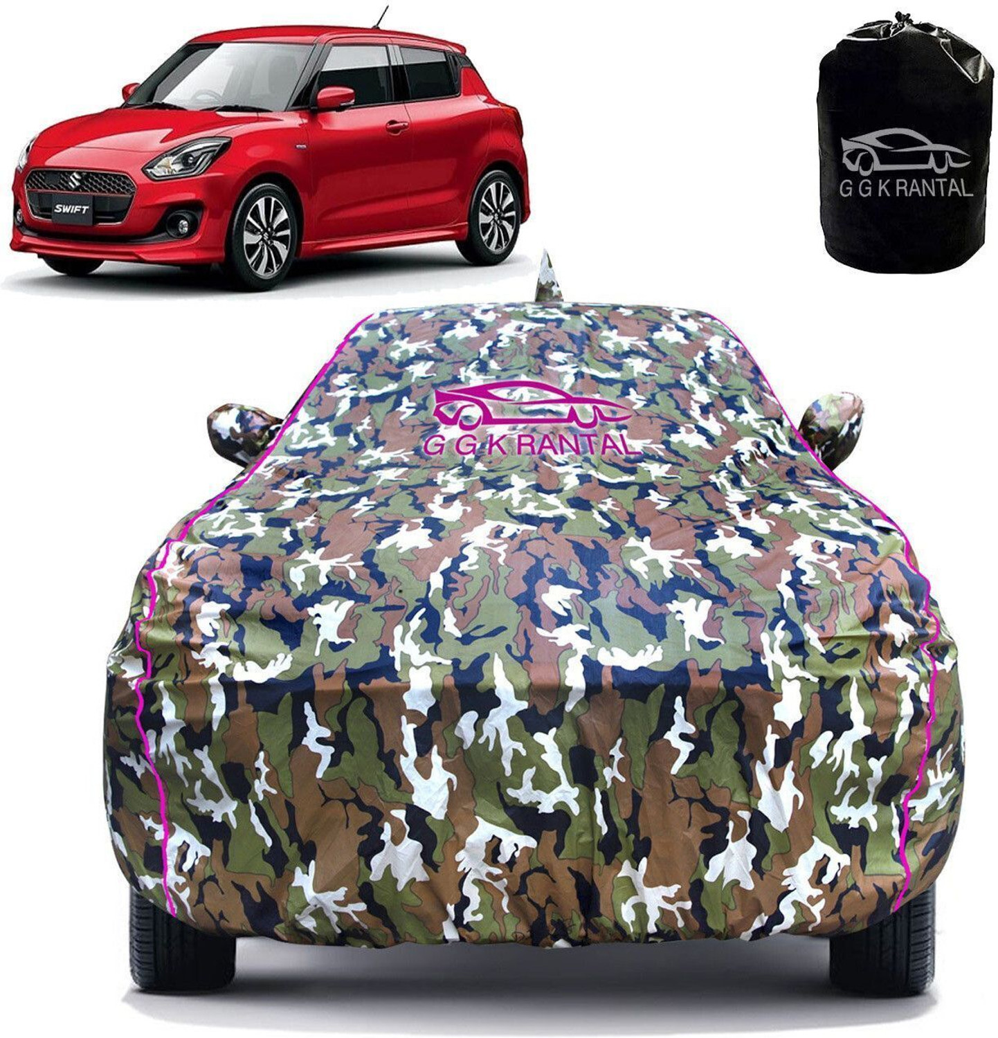 Image of TAXZONE Maruti Vitara Brezza, Vitara Brezza Facelift, Brezza Body Cover (Multicolor, For 2015, 2016, 2017, 2018, 2019, 2020, 2021, 2022, 2023, 2024 Models)
