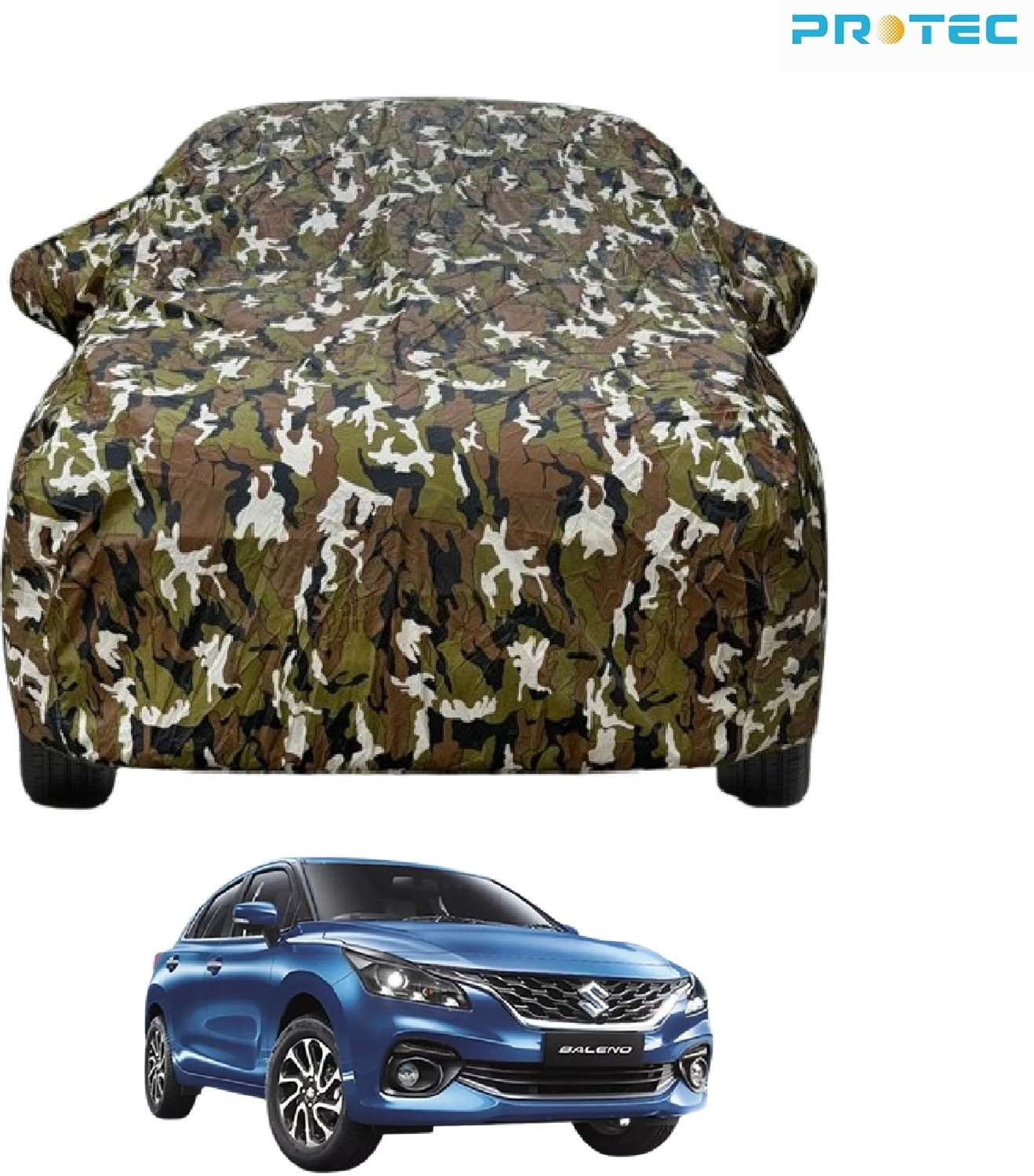 Image of TAXZONE Maruti Vitara Brezza, Vitara Brezza Facelift, Brezza Body Cover (Multicolor, For 2015, 2016, 2017, 2018, 2019, 2020, 2021, 2022, 2023, 2024 Models)
