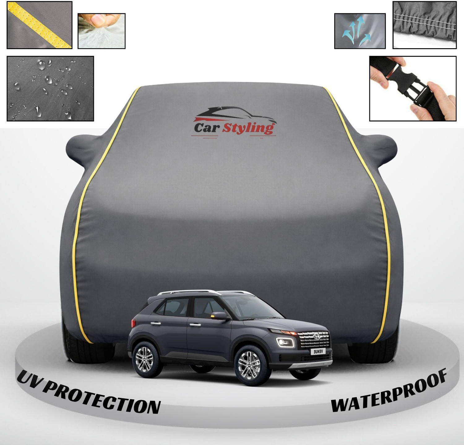 Image of DRINAY Honda Amaze Body Cover (Blue)