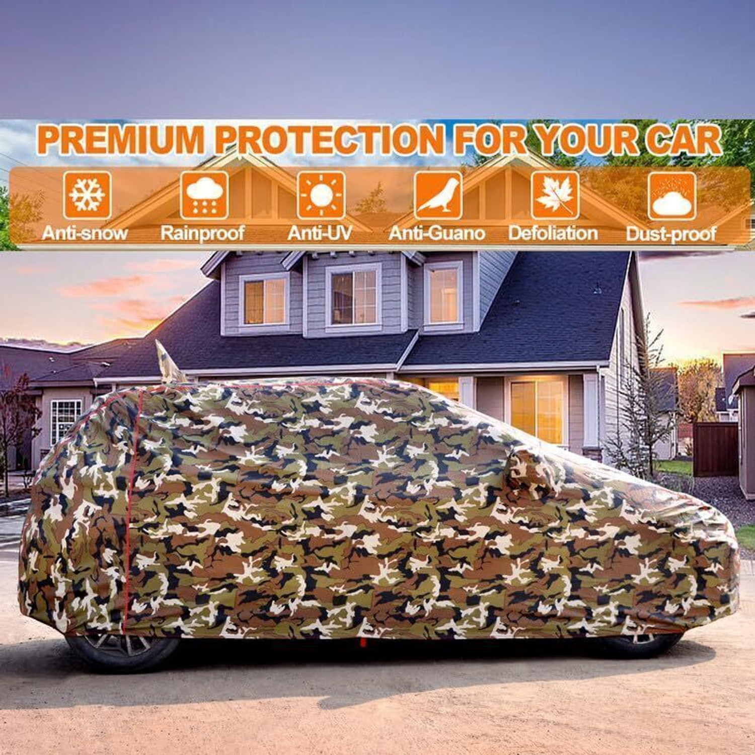 Image of TAXZONE Maruti Suzuki Ertiga, Ertiga LXI, Ertiga VXI, Ertiga VXI Body Cover (Multicolor, For 2015, 2016, 2017, 2018, 2019, 2020, 2021, 2022, 2023, 2024 Models)