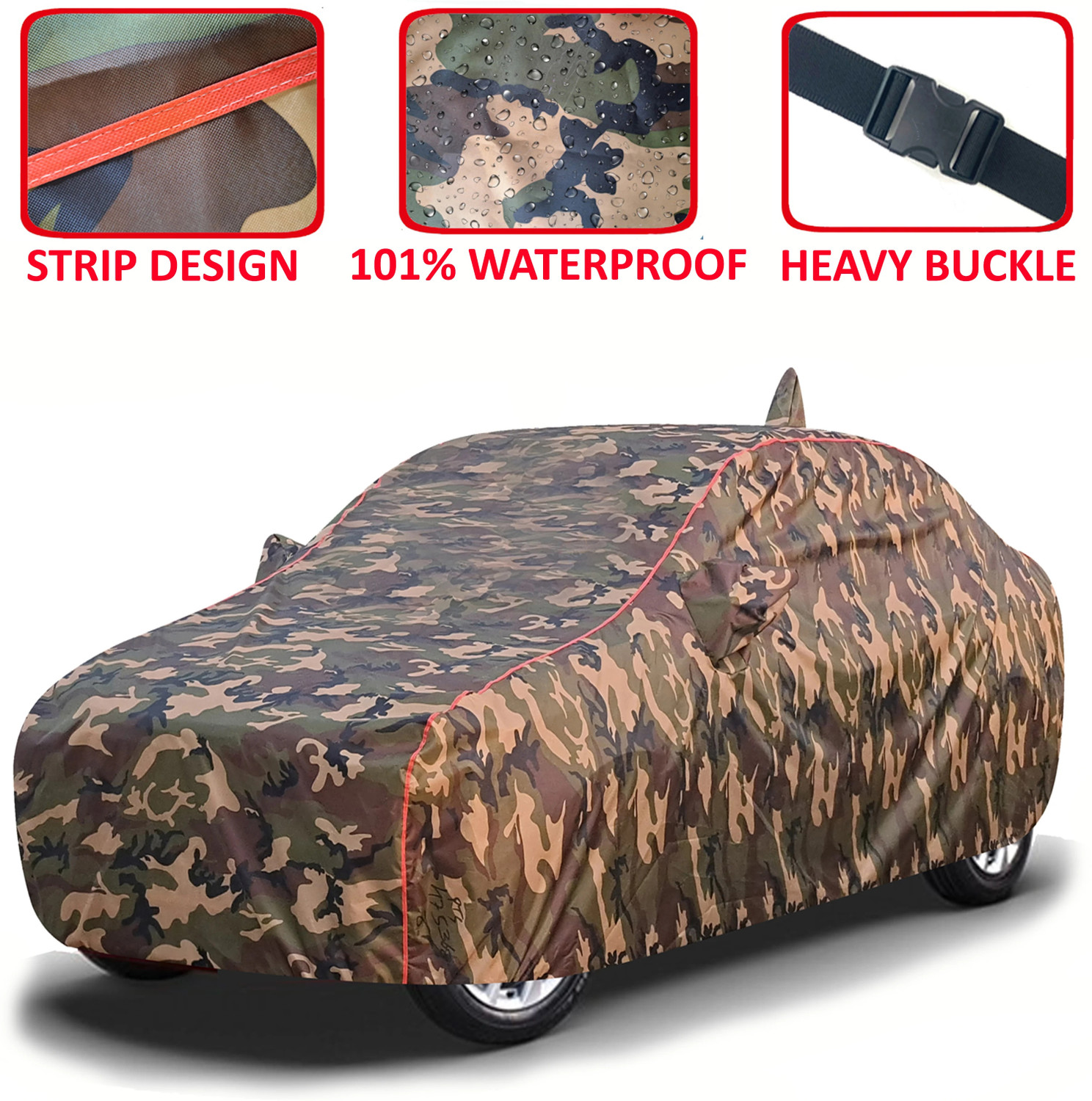 Image of TAXZONE Maruti Vitara Brezza, Vitara Brezza Facelift, Brezza Body Cover (Multicolor, For 2015, 2016, 2017, 2018, 2019, 2020, 2021, 2022, 2023, 2024 Models)