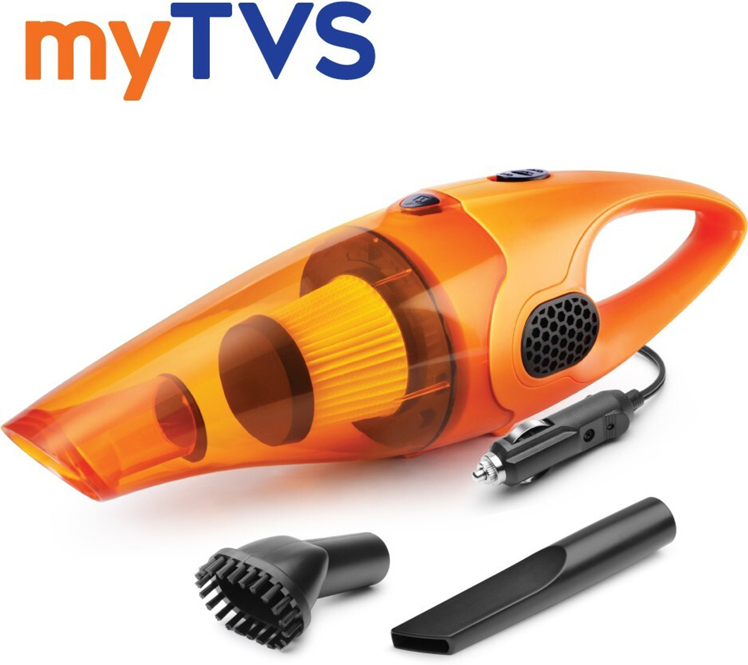 Image of BETZILA Portable Handheld 12V High Power 120W Auto Vacuum Cleaner Wet Dry Dual-Use Super Suction With Hepa Filter Car Vacuum Cleaner (Orange)