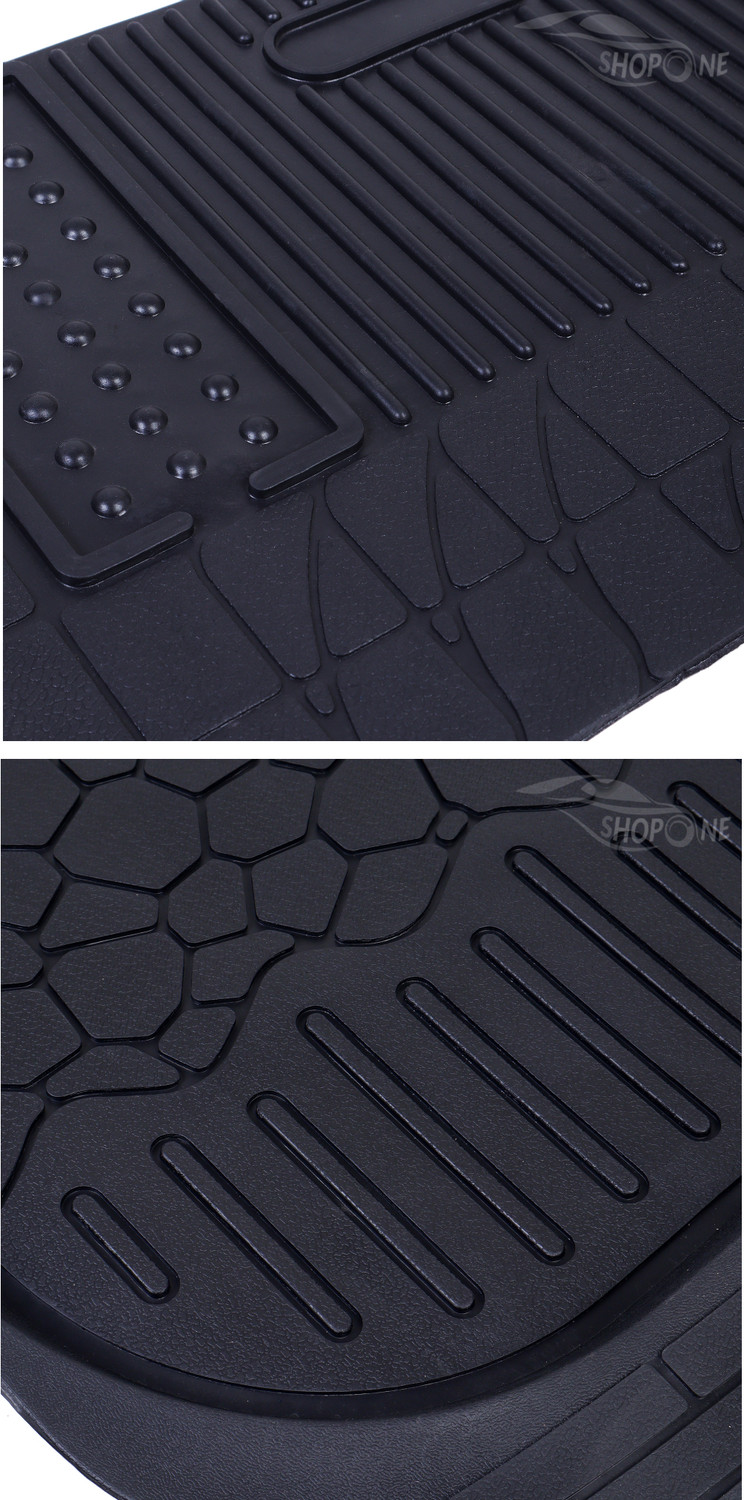 Image of Shopone Rubber Standard Mat For Universal For Car (Black)