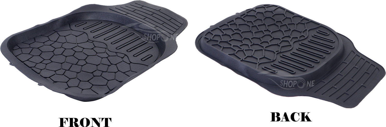 Image of Shopone Rubber Standard Mat For Universal For Car (Black)