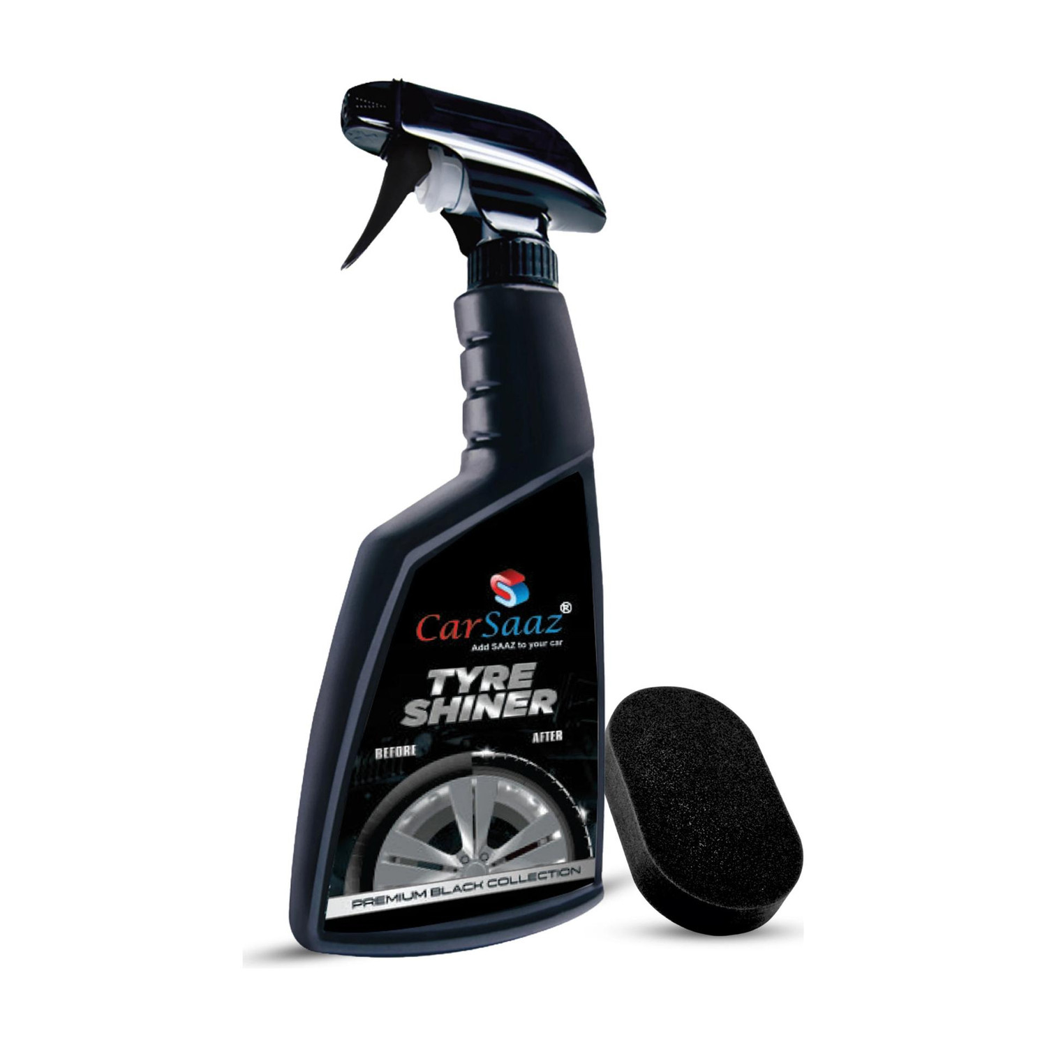 Image of Carsaaz Liquid Car Polish for Exterior, Dashboard, Leather, Metal Parts, Tyres, Windscreen, Bumper, Chrome Accent (200 ml, Pack of 2)
