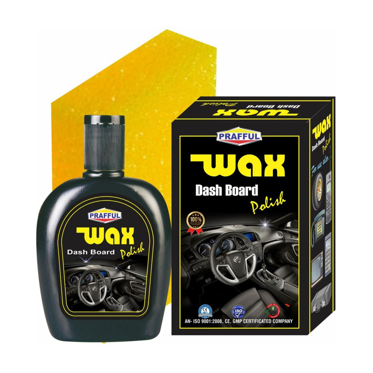 Image of PRIMEGIC Liquid Car Polish for Chrome Accent, Bumper, Dashboard, Exterior, Headlight, Leather, Metal Parts, Windscreen (100 ml)