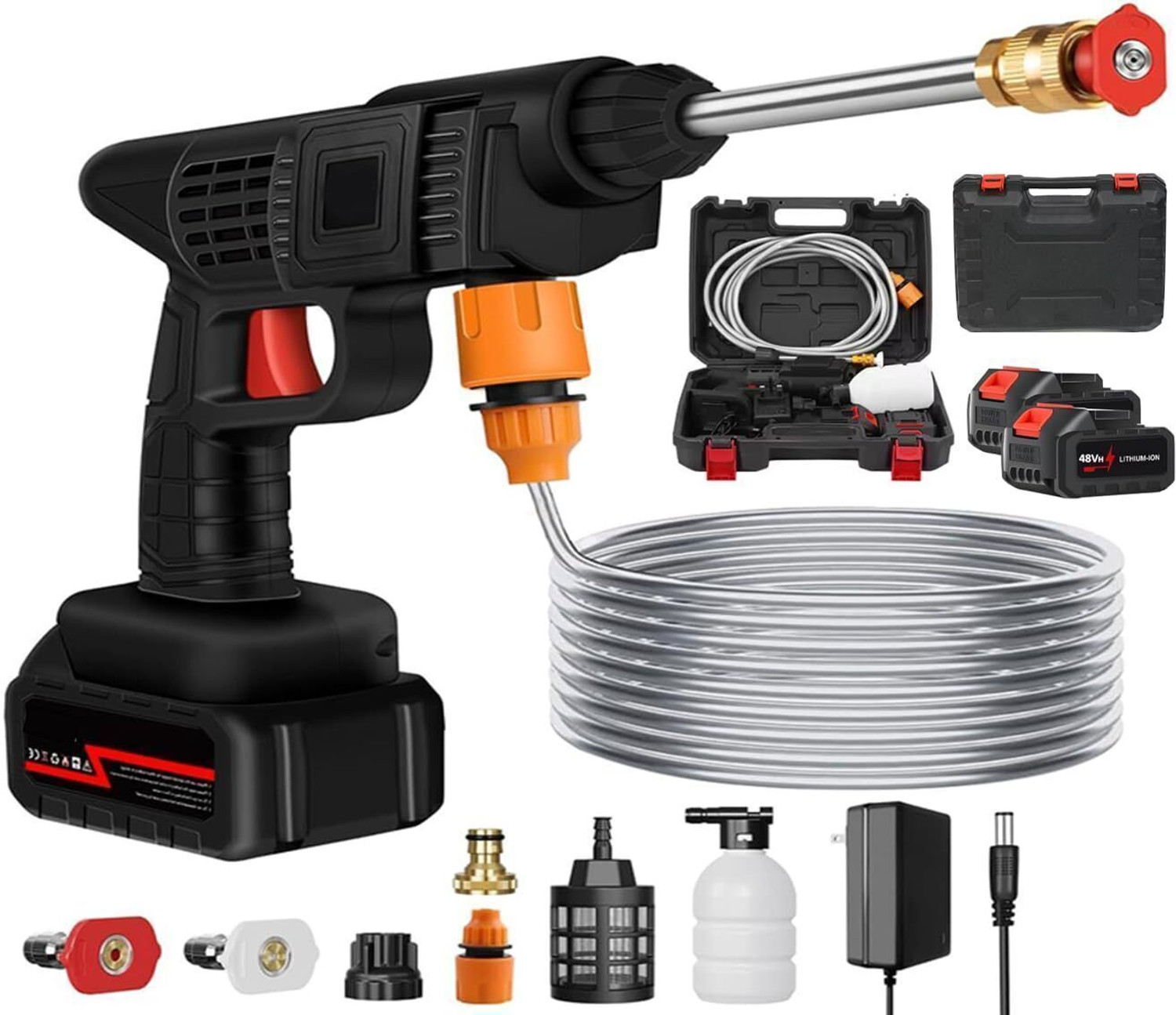 Image of Zinsy Rechargeable Electric Portable High spread Water press Gun Multi-Purpose Pressure Washer
