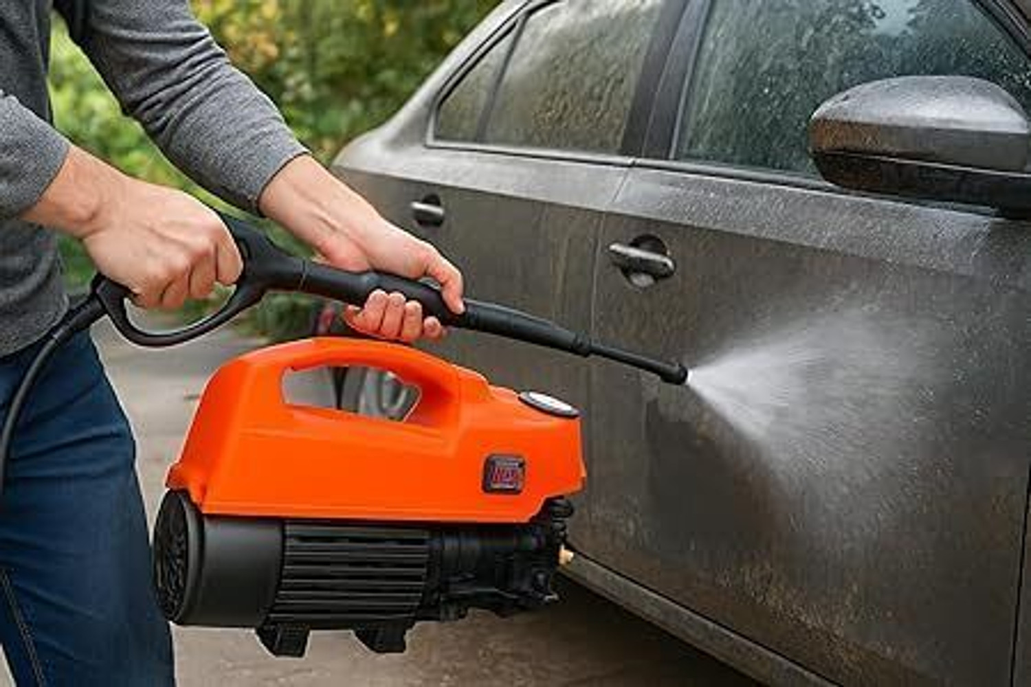 Image of SHIV SHAKTI GARAGE EQUIPMENTS Portable Electric High-Pressure Washer for Car, Bike, Home & Garden Cleaning Pressure Washer