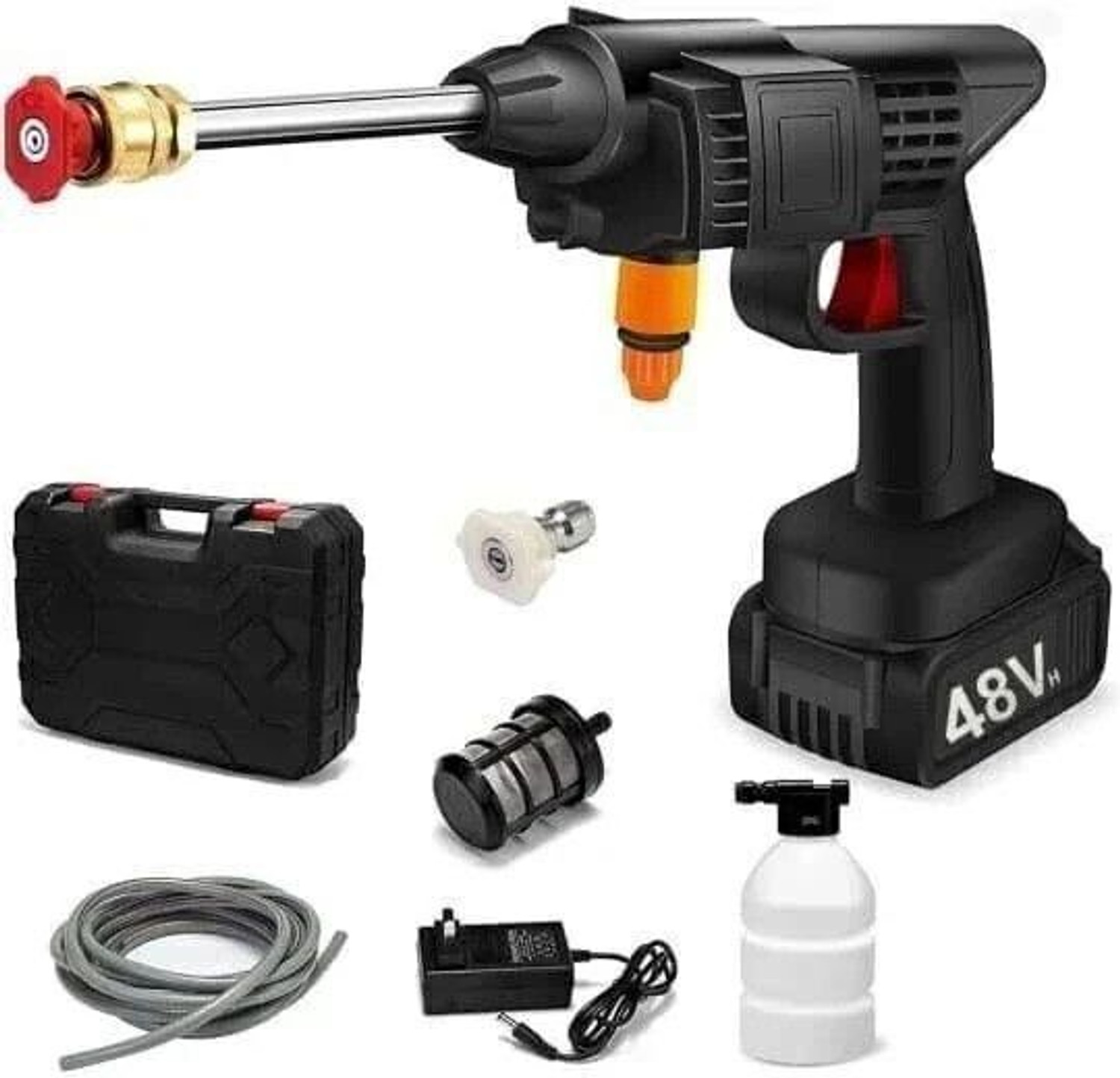 Image of SHIV SHAKTI GARAGE EQUIPMENTS Portable Electric High-Pressure Washer for Car, Bike, Home & Garden Cleaning Pressure Washer