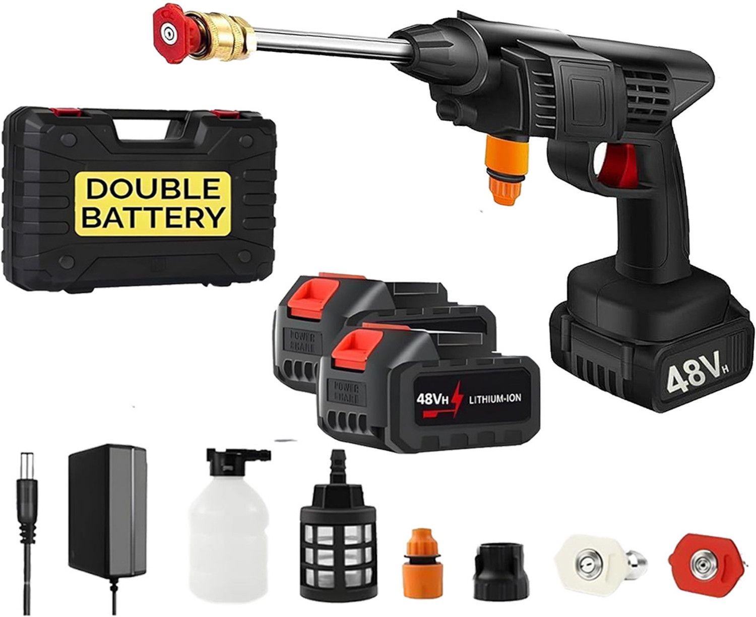 Image of Zinsy Rechargeable Electric Portable High spread Water press Gun Multi-Purpose Pressure Washer