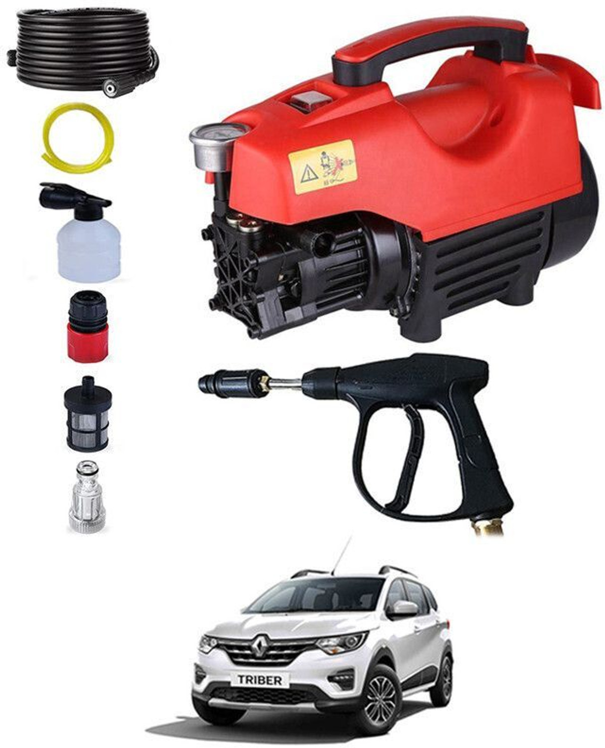 Image of SHIV SHAKTI GARAGE EQUIPMENTS Portable Electric High-Pressure Washer for Car, Bike, Home & Garden Cleaning Pressure Washer