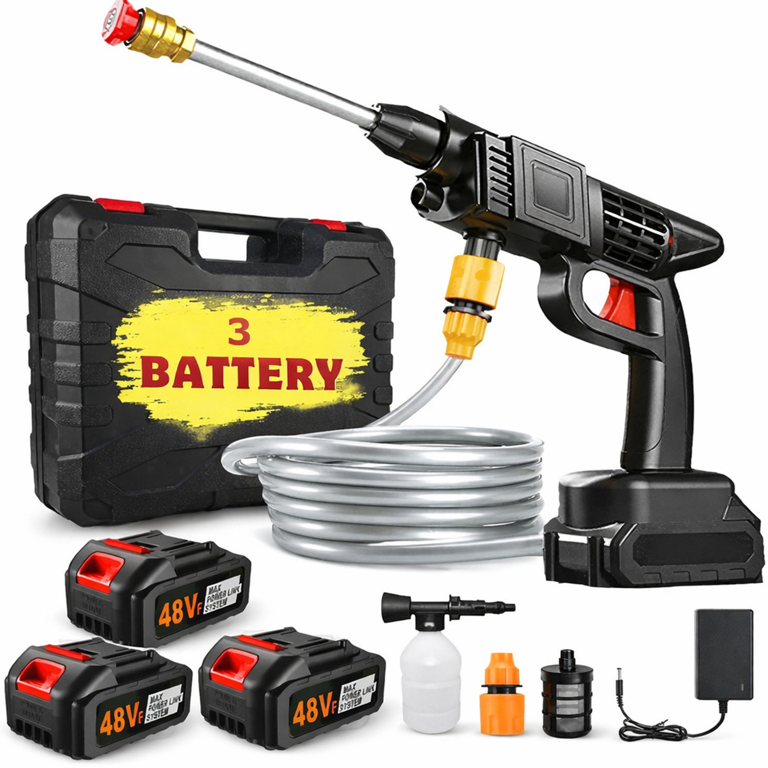 Image of Rlstore Electric Water Portable Highspread Water Gun MultiPurpose Pressure Washer Pressure Washer
