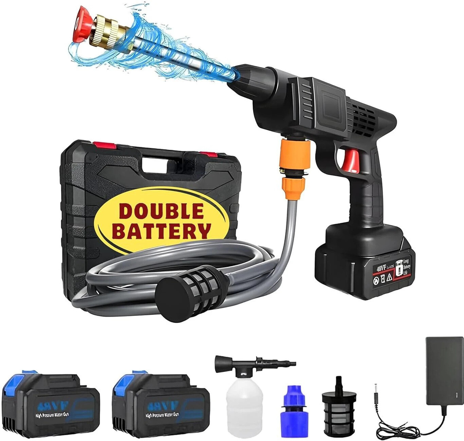 Image of Rlstore Car High Pressure Washer Water Spray Gun for Car Wash Washing Cleaning Pressure Pressure Washer