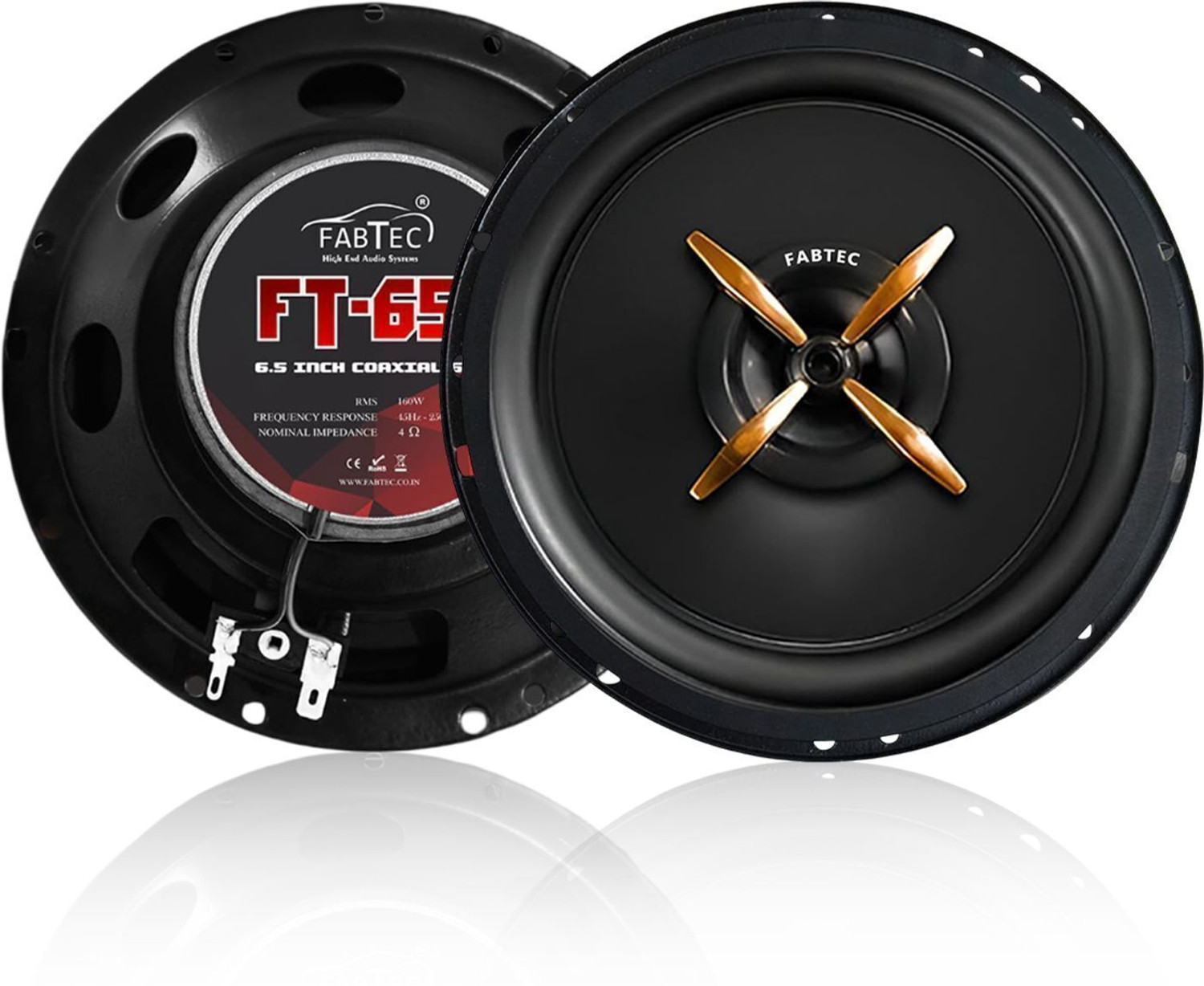 Image of Bravo 6 inch Two Way AS-1627 Coaxial Car Speaker (350 W)