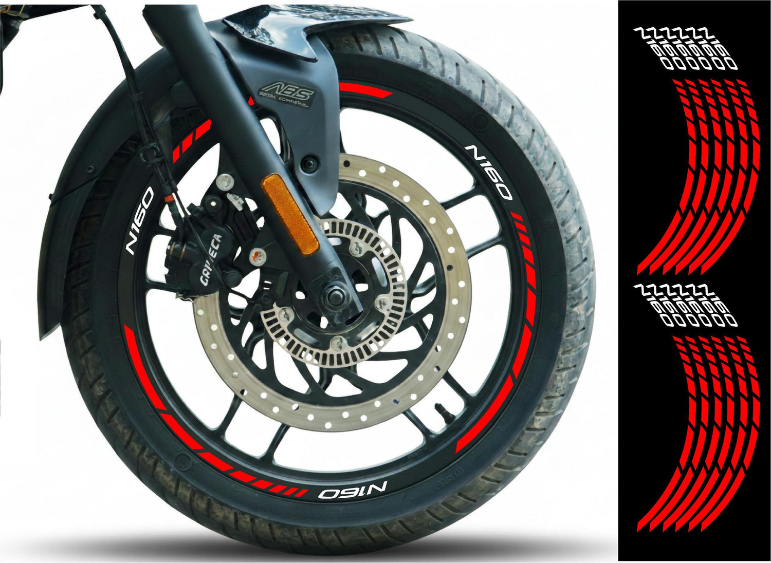 Image of mamata auto grafix Sticker & Decal for Car & Bike (Red)