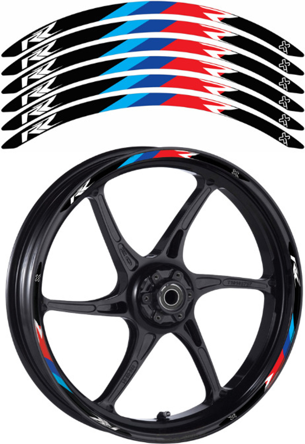 Image of Grayfixx Sticker & Decal for Bike (Multicolor)