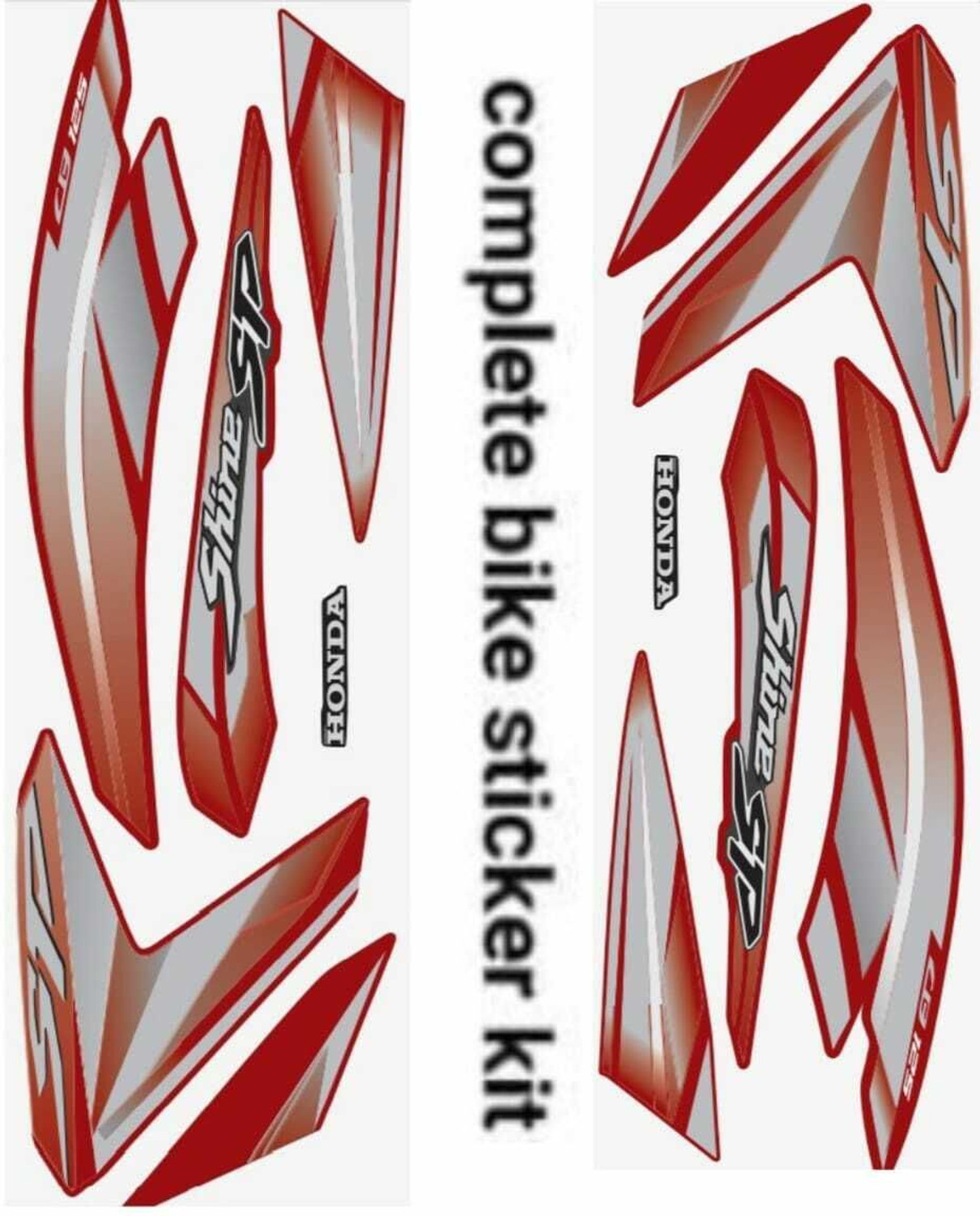 Image of Grayfixx Sticker & Decal for Bike (Multicolor)