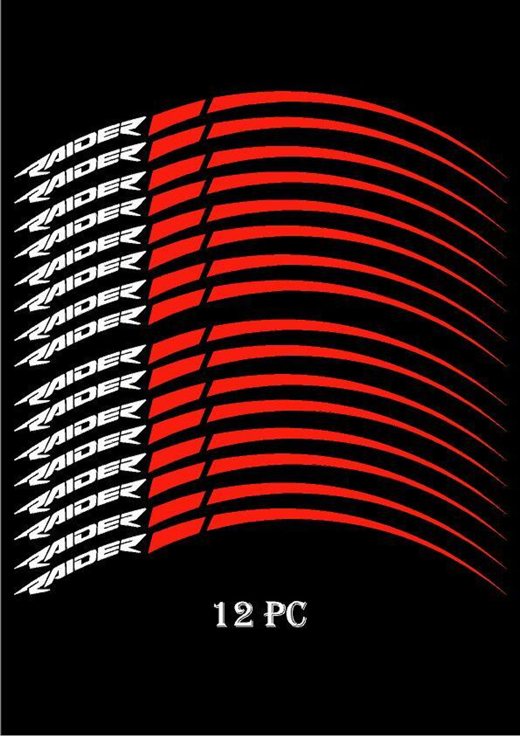Image of mamata auto grafix Sticker & Decal for Car & Bike (Red)