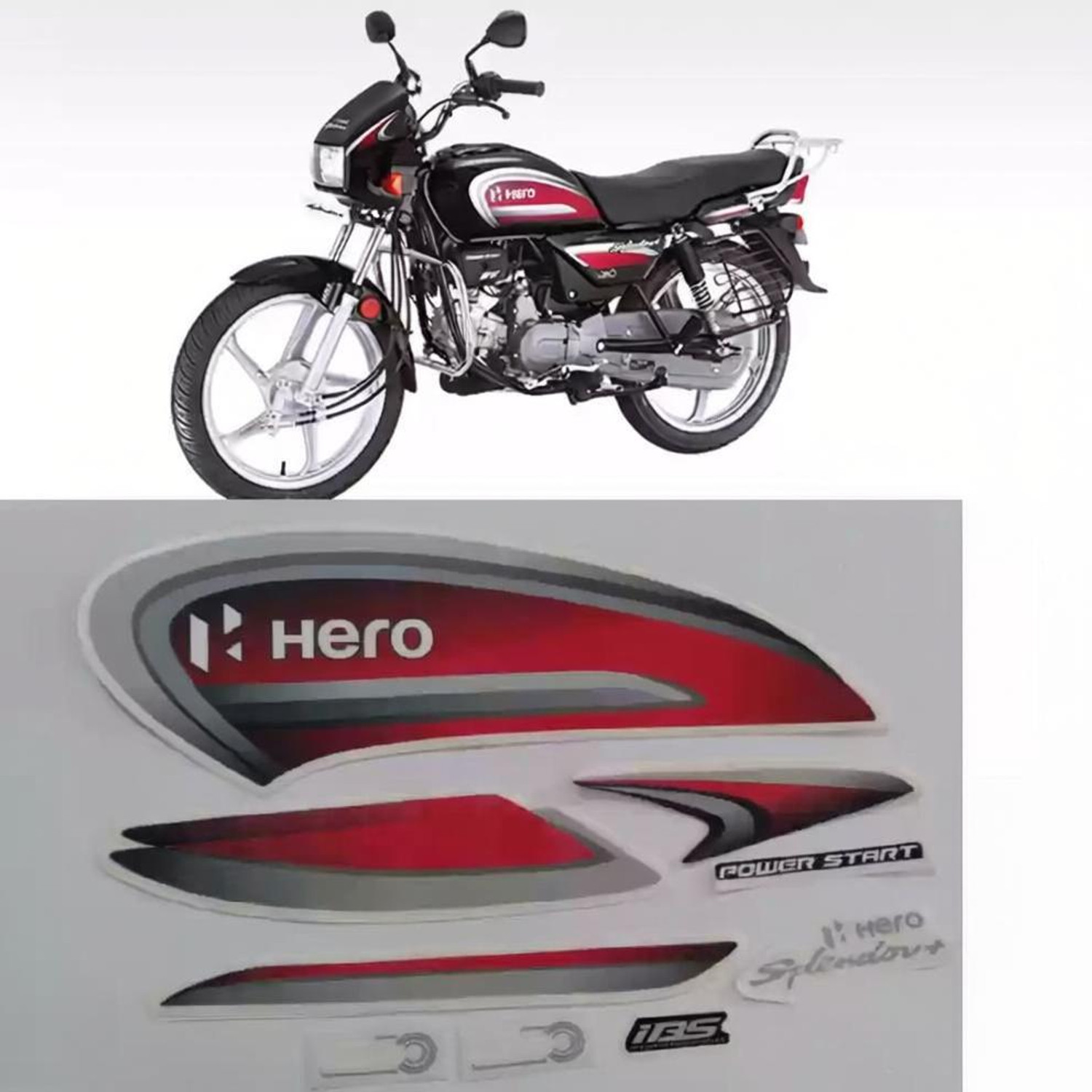 Dcauto Multicolor Bike Sticker Decal - Image 1