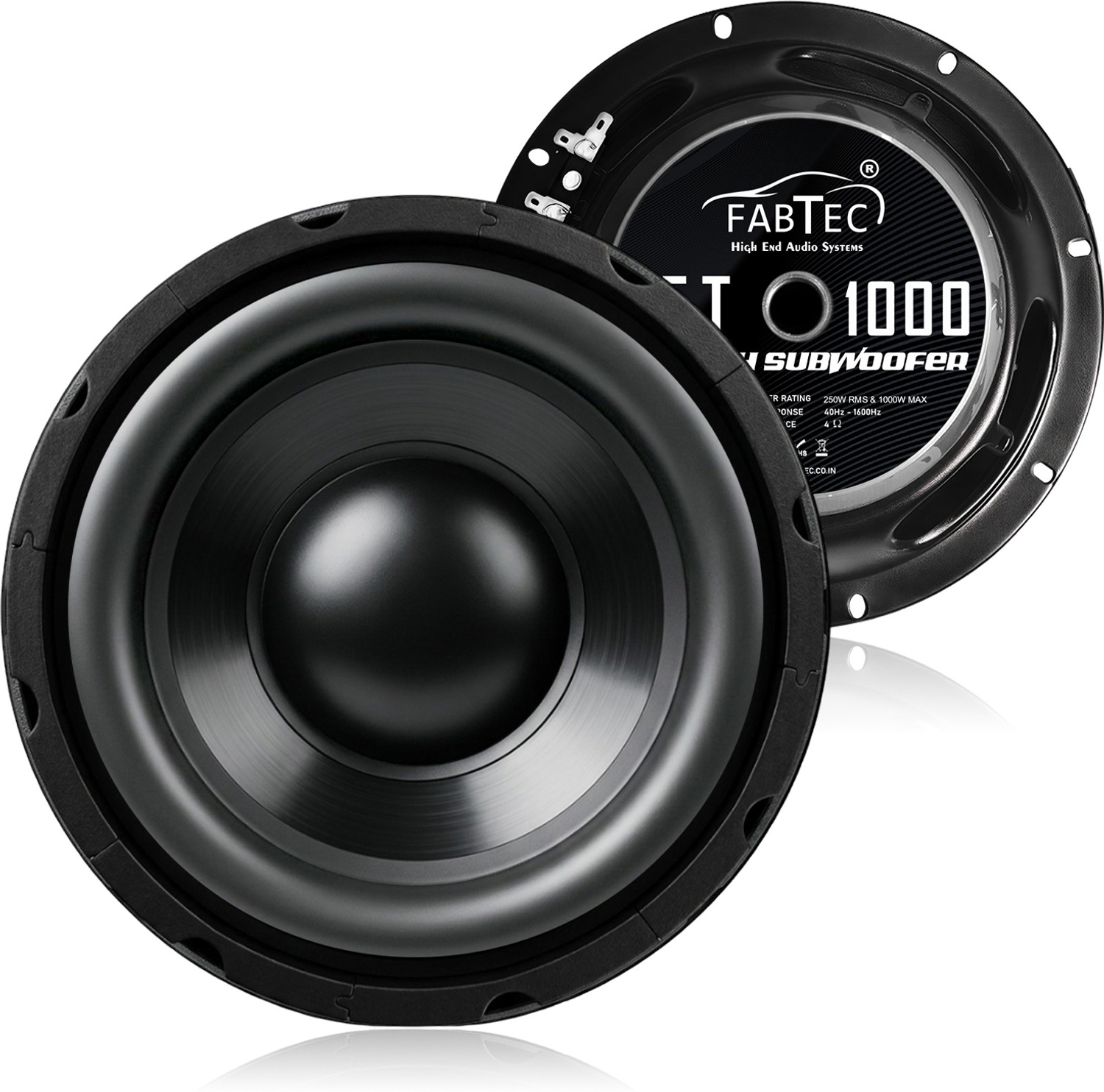 Image of TOYOTONE 6INCH inch HI-FI Subwoofer | Waterproof Coated Cone | 8 Ohms | Long Strokers | Rubber Edge| Y35 90*17 MM Magnet | 60 Watt ,(Subwoofer with 1 Tweeters) Subwoofer (Passive , RMS Power: 60 W)