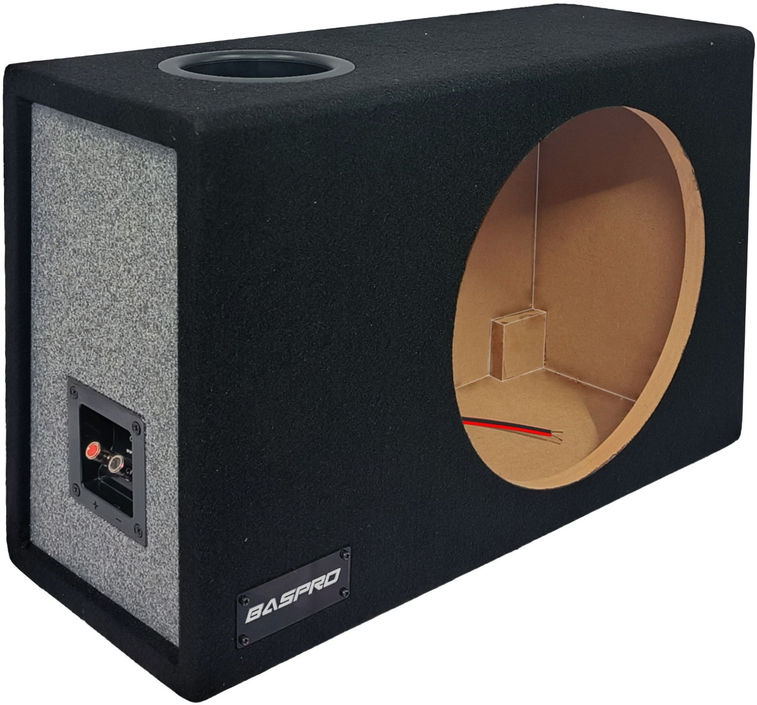 Image of BASPRO Universal Ported Enclosure Box for 12 inch Subwoofer BASPRO EN-1216P 12 Inch Punch Master Ported Enclosure Box Subwoofer (Powered, RMS Power: 0 W)