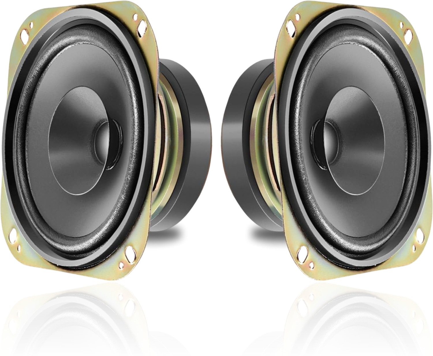 Image of TOYOTONE 6INCH inch HI-FI Subwoofer | Waterproof Coated Cone | 8 Ohms | Long Strokers | Rubber Edge| Y35 90*17 MM Magnet | 60 Watt ,(Subwoofer with 1 Tweeters) Subwoofer (Passive , RMS Power: 60 W)
