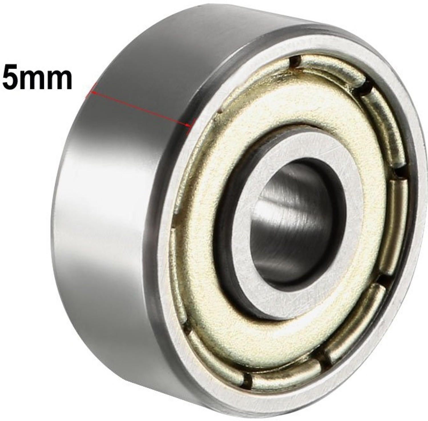 Image of ZMB 624 zz Pack of 5 Pieces ID-4MM | OD-13MM | Width-5mm Miniature Ball Bearing Wheel Bearing