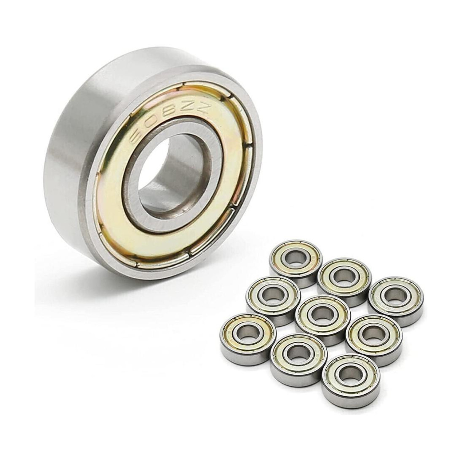 Image of ZMB 624 zz Pack of 5 Pieces ID-4MM | OD-13MM | Width-5mm Miniature Ball Bearing Wheel Bearing