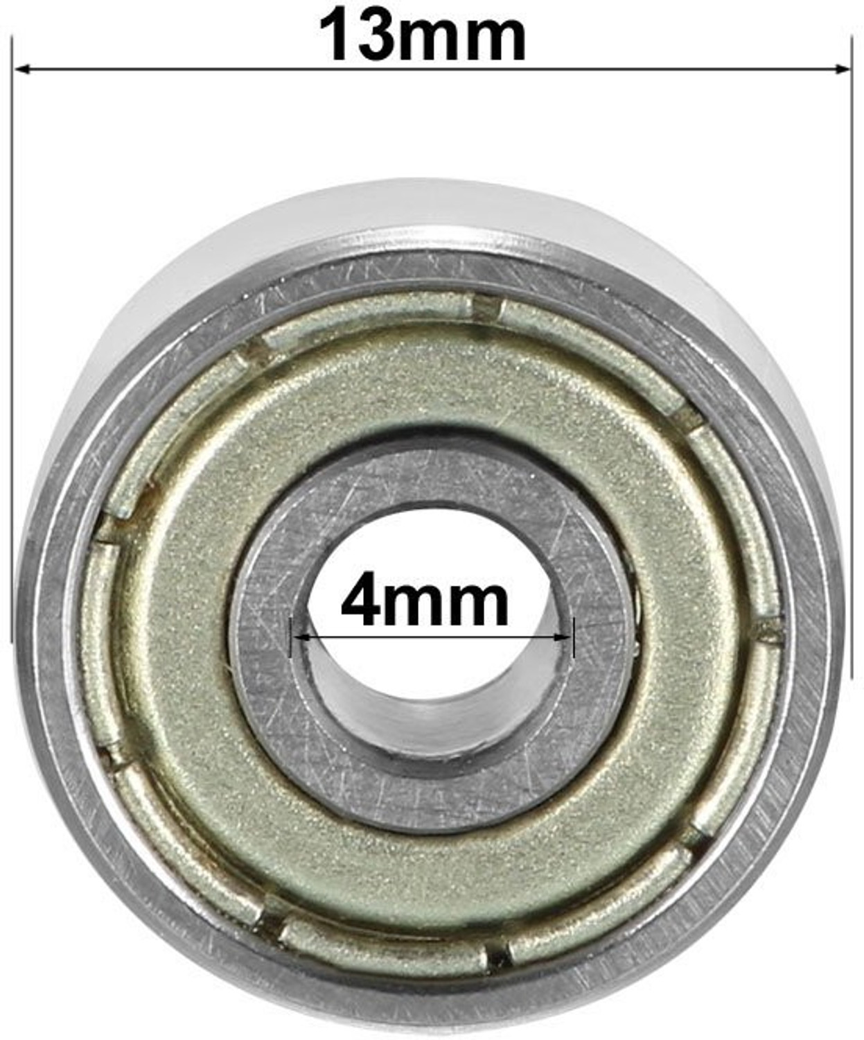 Image of ZMB 624 zz Pack of 5 Pieces ID-4MM | OD-13MM | Width-5mm Miniature Ball Bearing Wheel Bearing