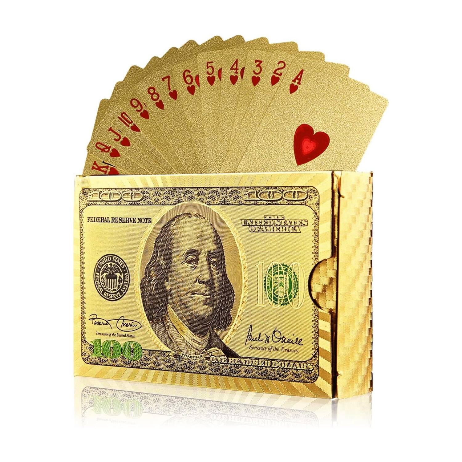 FunBlast Gold Waterproof Playing Cards - Image 1