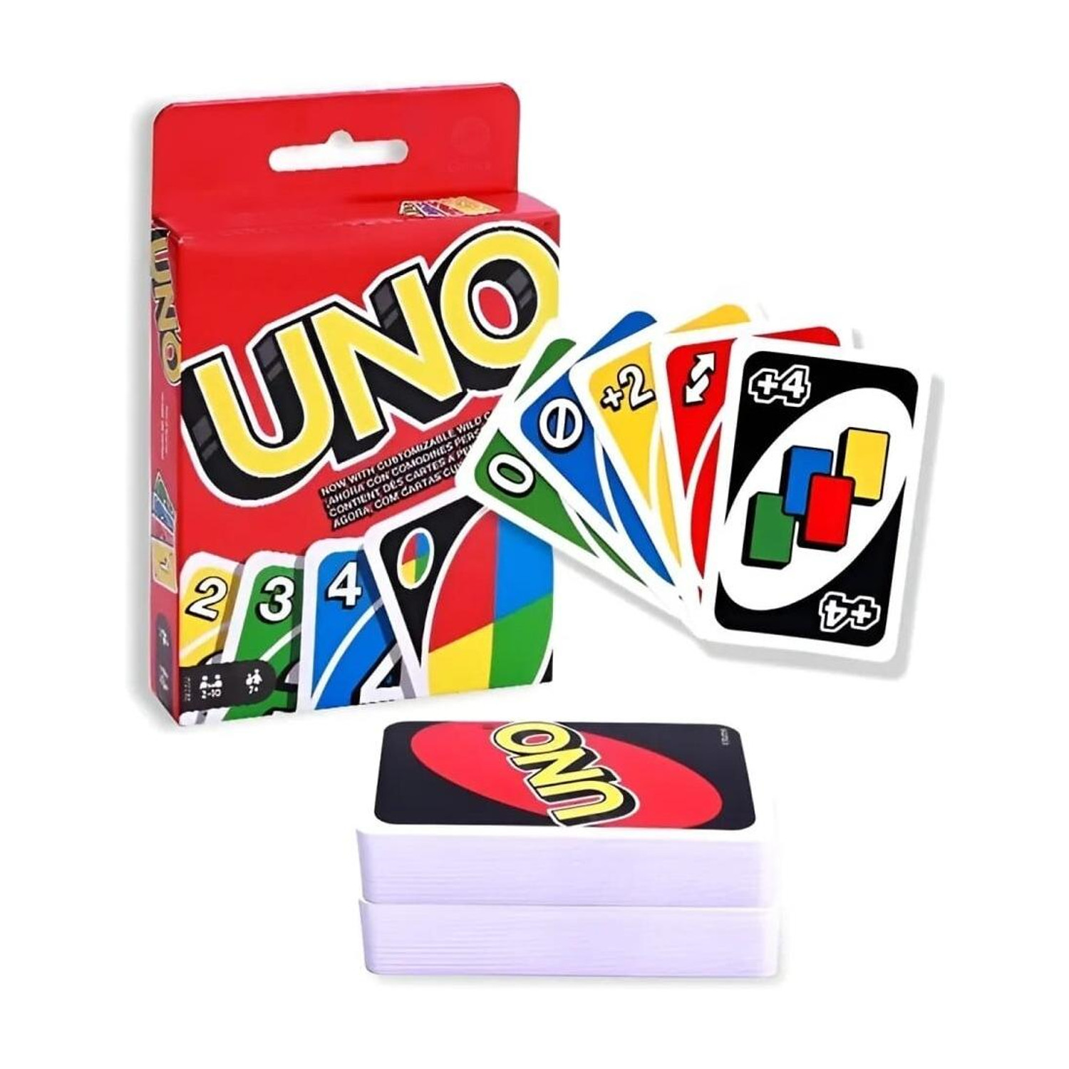 Zuigo UNO Classic Colour & Number Matching Card Game, 108 Cards - Image 1