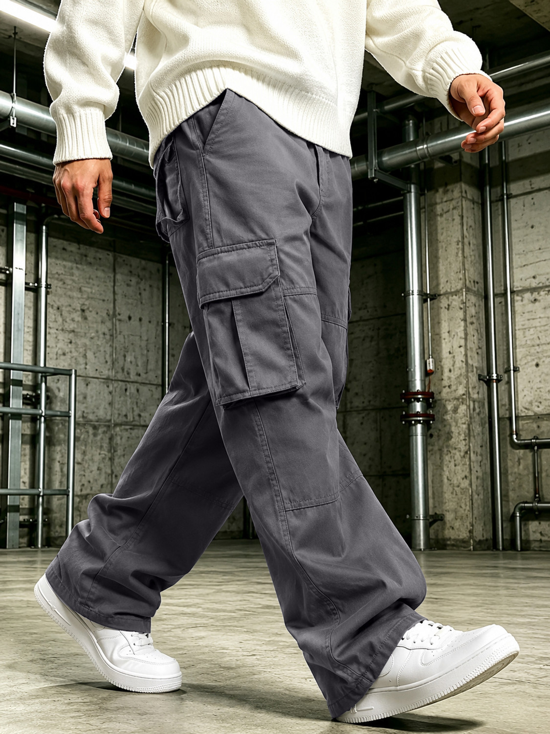 Image of White leapard Men Cargos