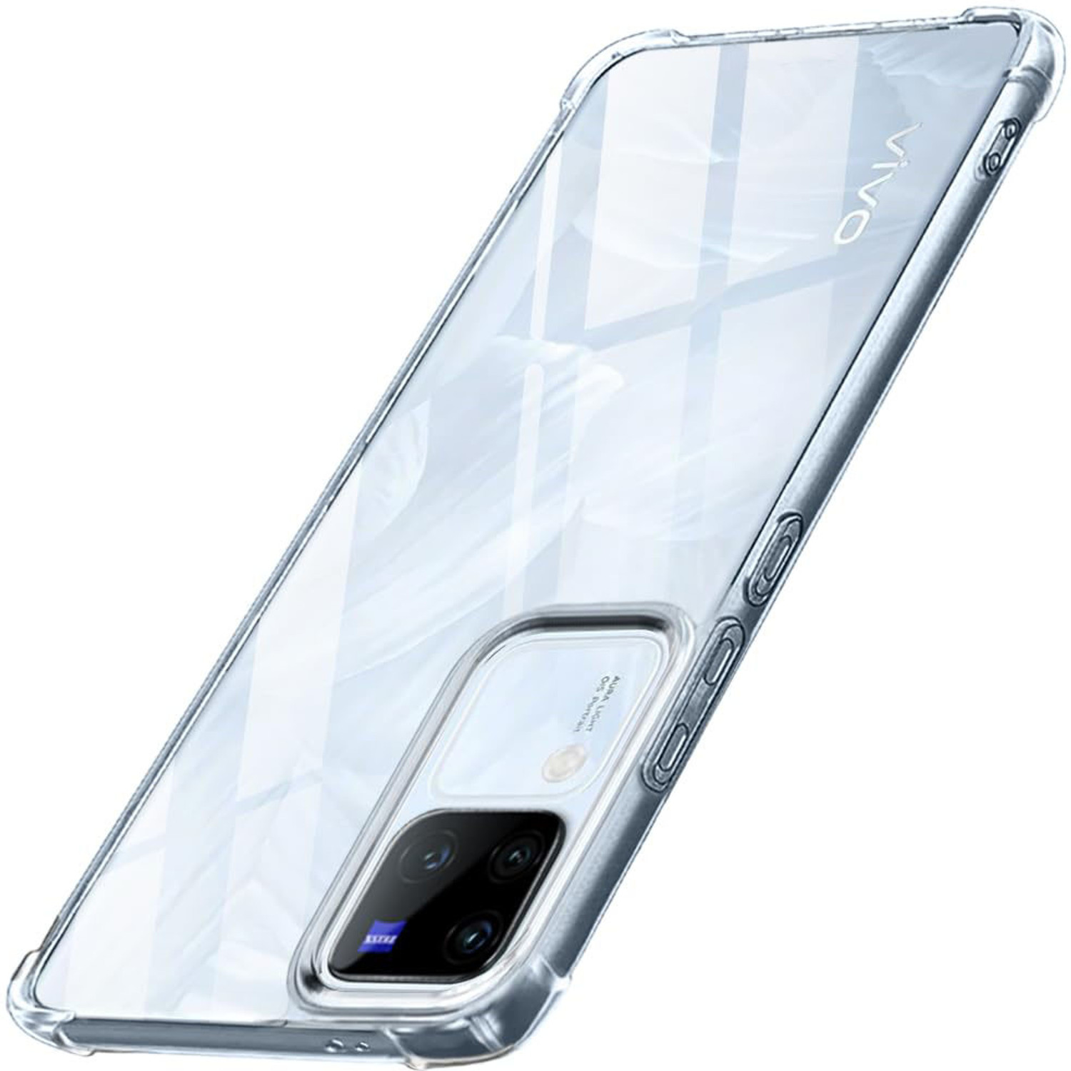 Image of RR ENTERPRISE Back Cover for VIVO V27 (Black, 3D Case, Polycarbonate)