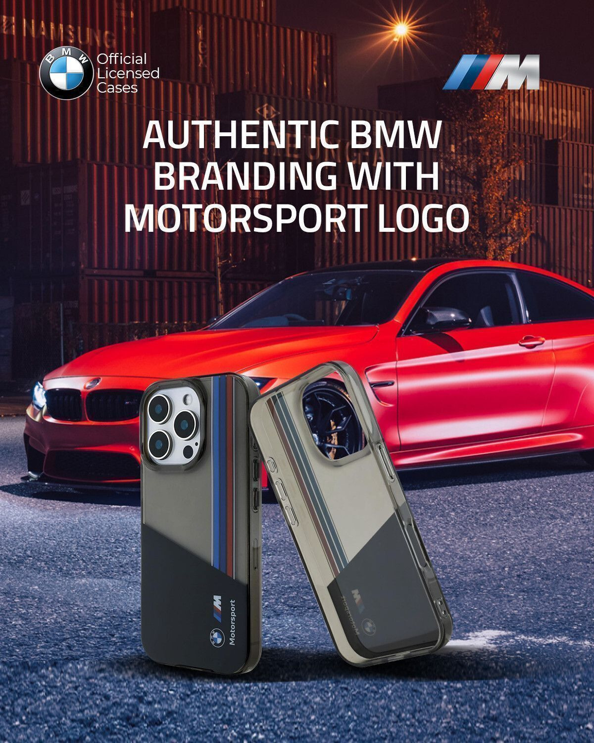 Image of CG Mobile Back Cover for iPhone 16 Pro Max BMW [Official Licensed] Motorsport Collection|IML Printed Case (Black, Thermoplastic Polyurethane, Polycarbonate, Pack of: 1)
