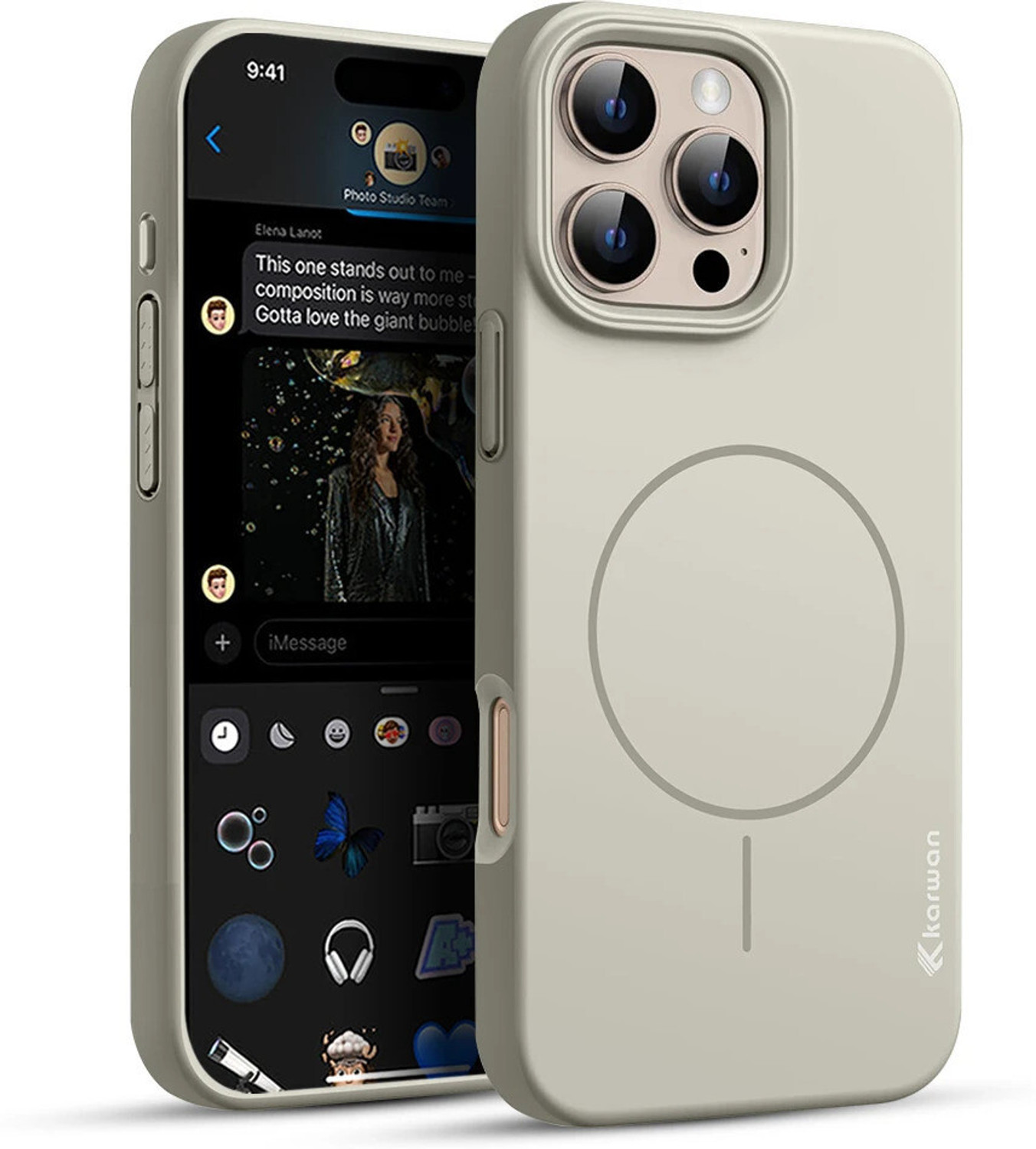 Image of CG Mobile Back Cover for iPhone 16 Pro Max BMW [Official Licensed] Motorsport Collection|IML Printed Case (Black, Thermoplastic Polyurethane, Polycarbonate, Pack of: 1)