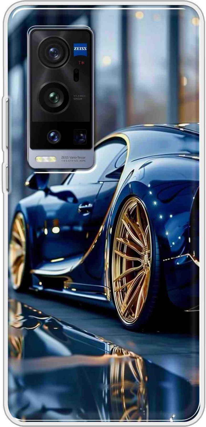 Image of REALCASE Back Cover for Vivo X60 Pro Plus 5G (Blue, Thermoplastic Polyurethane, Pack of: 1)