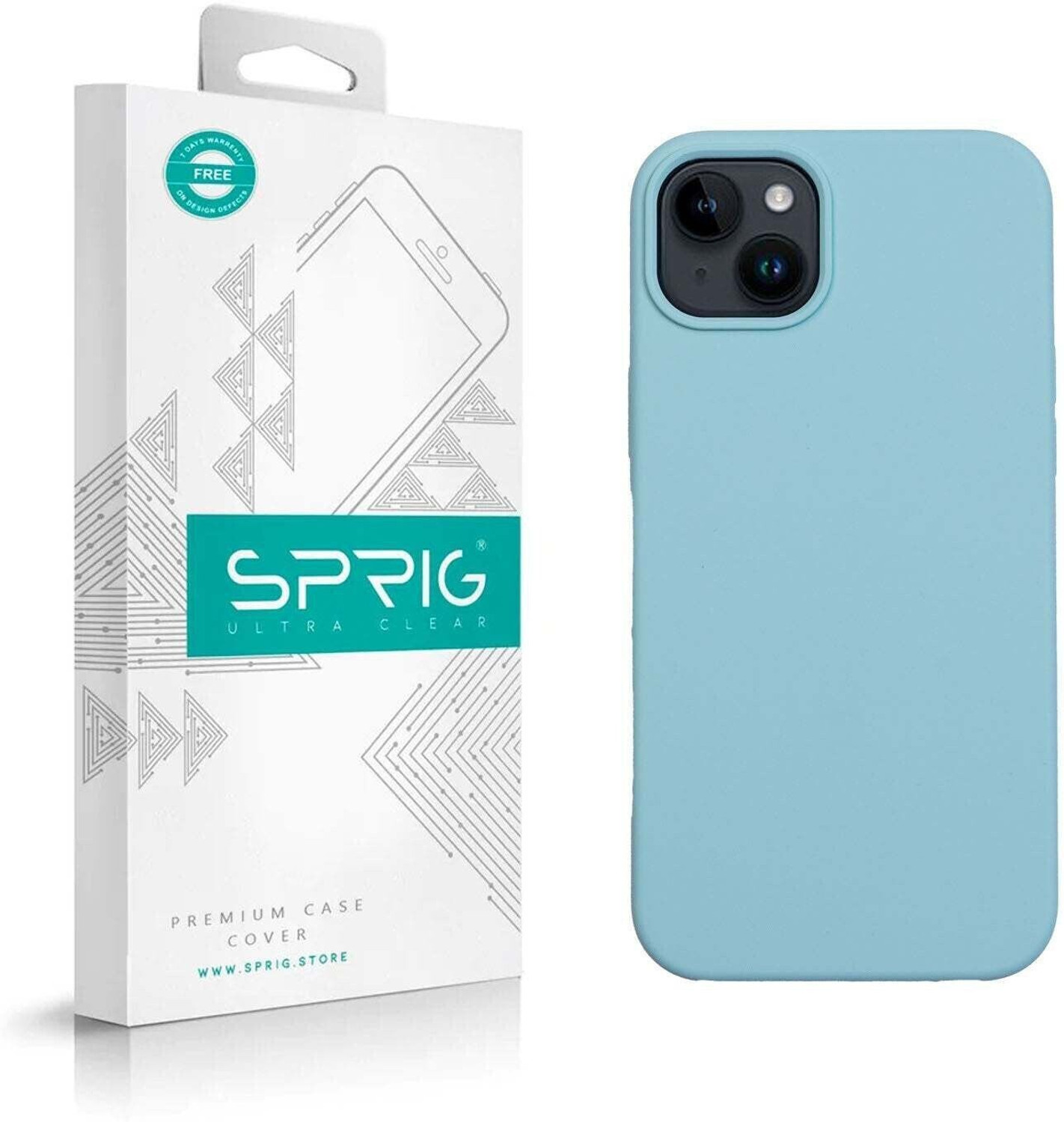 Image of Caseex Back Cover for Apple iPhone 14 Plus (Blue, Grip Case, Silicon, Pack of: 1)