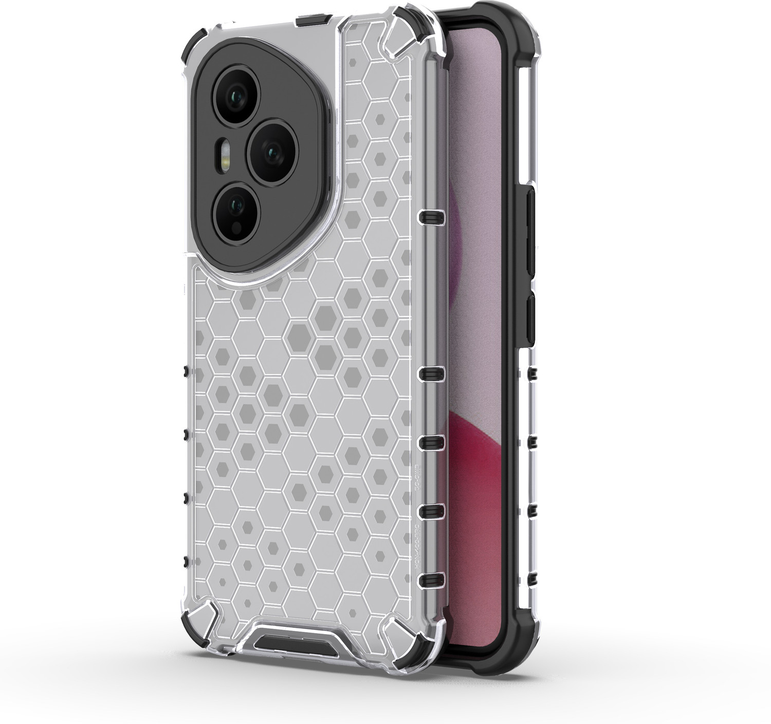 Image of Glaslux Back Cover for Honor 400 Lite 5G (Transparent, Rugged Armor, Plastic, Pack of: 1)