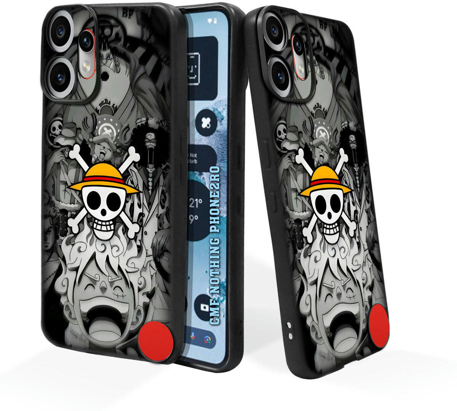 Image of Rugraj Back Cover for CMF by Nothing Phone 2 Pro (Black, Grip Case, Silicon, Pack of: 1)