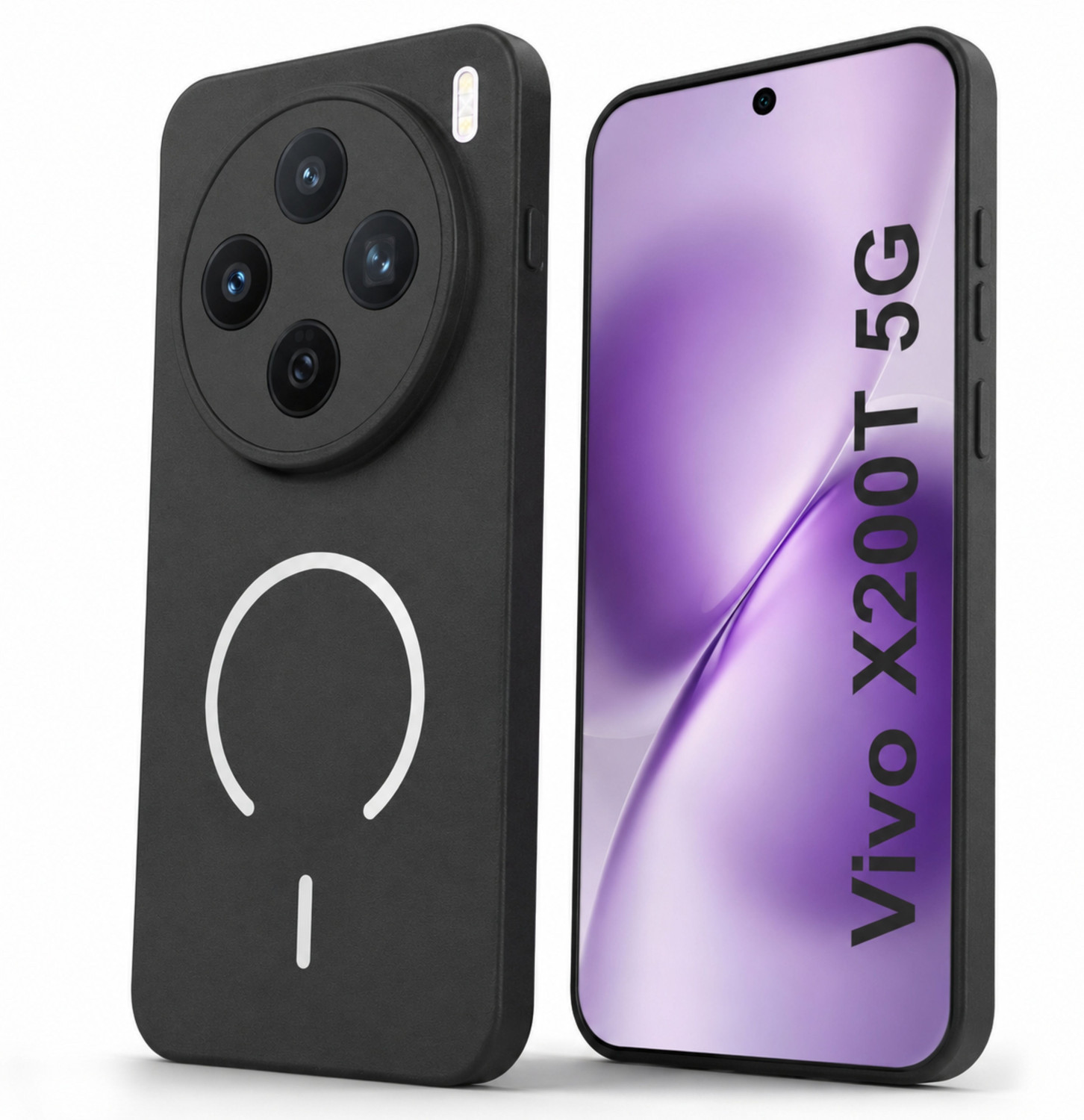 Image of SBMS Back Cover for Vivo X200T 5G (Black, Shock Proof, Silicon, Pack of: 1)