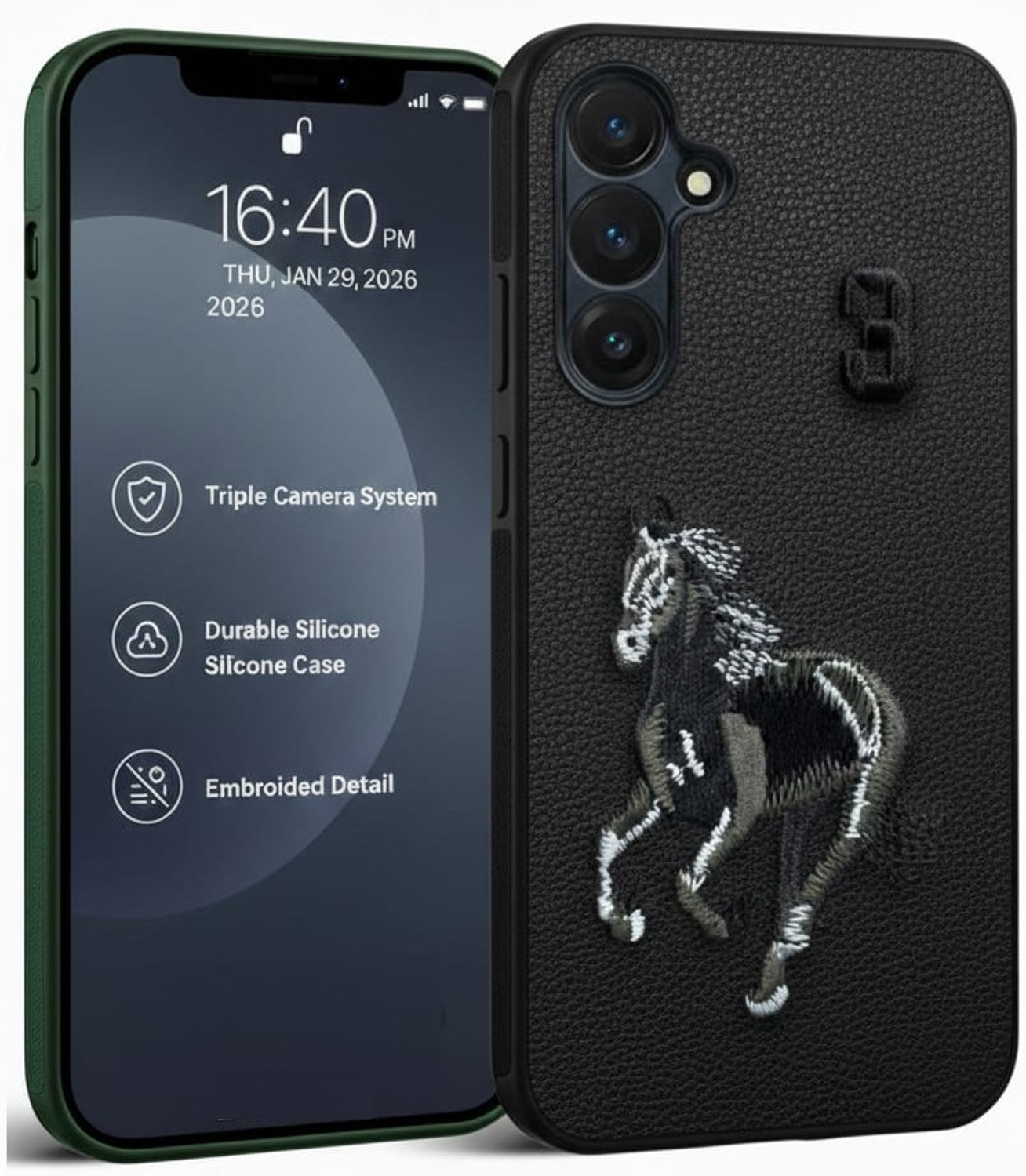 Rwm Back Cover for Samsung Galaxy M15 / F15 / M15 5G Prime Edition Sleek & Stylish Pu Leather (Black, Shock Proof, Leather, Pack of: 1) - Image 1