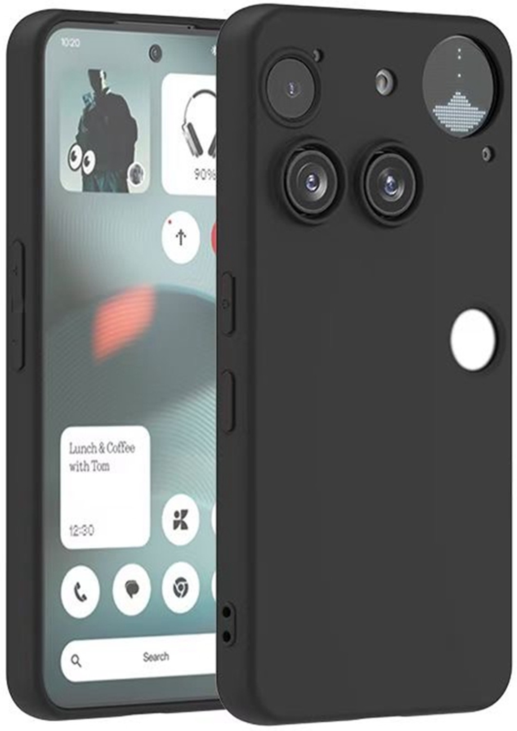 Image of Stunny Back Cover for Nothing phone 3 -dps7545, Back Cover, Mobile Back Cover (Black, Shock Proof, Silicon, Pack of: 1)