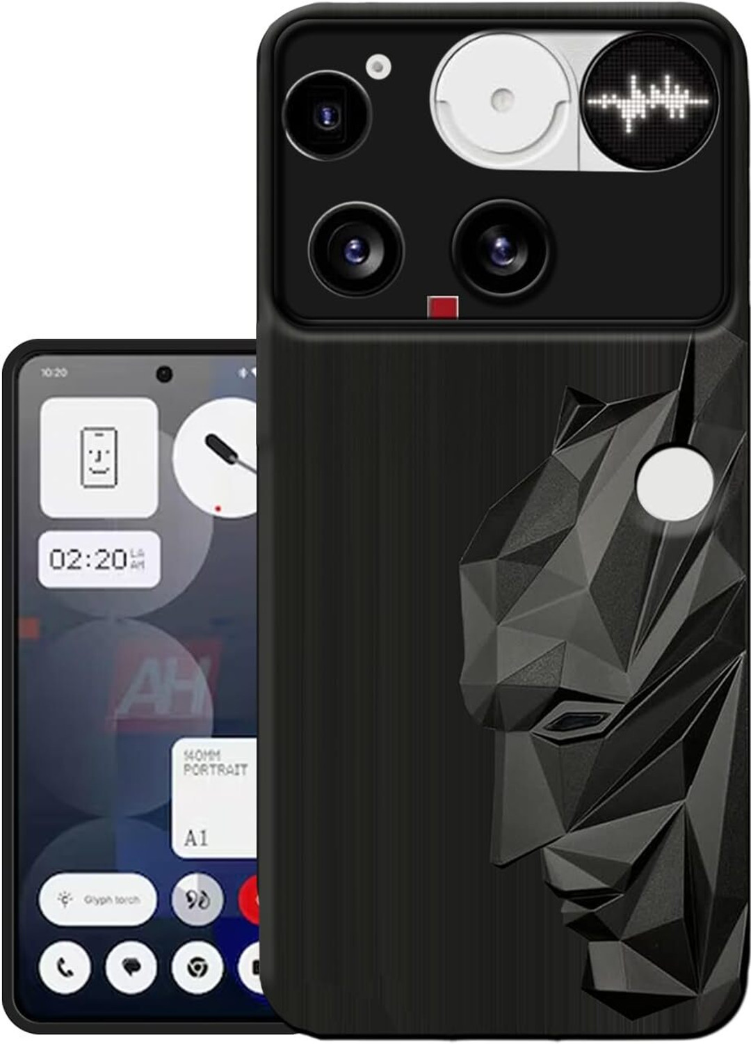 Image of Stunny Back Cover for Nothing phone 3 -dps7545, Back Cover, Mobile Back Cover (Black, Shock Proof, Silicon, Pack of: 1)