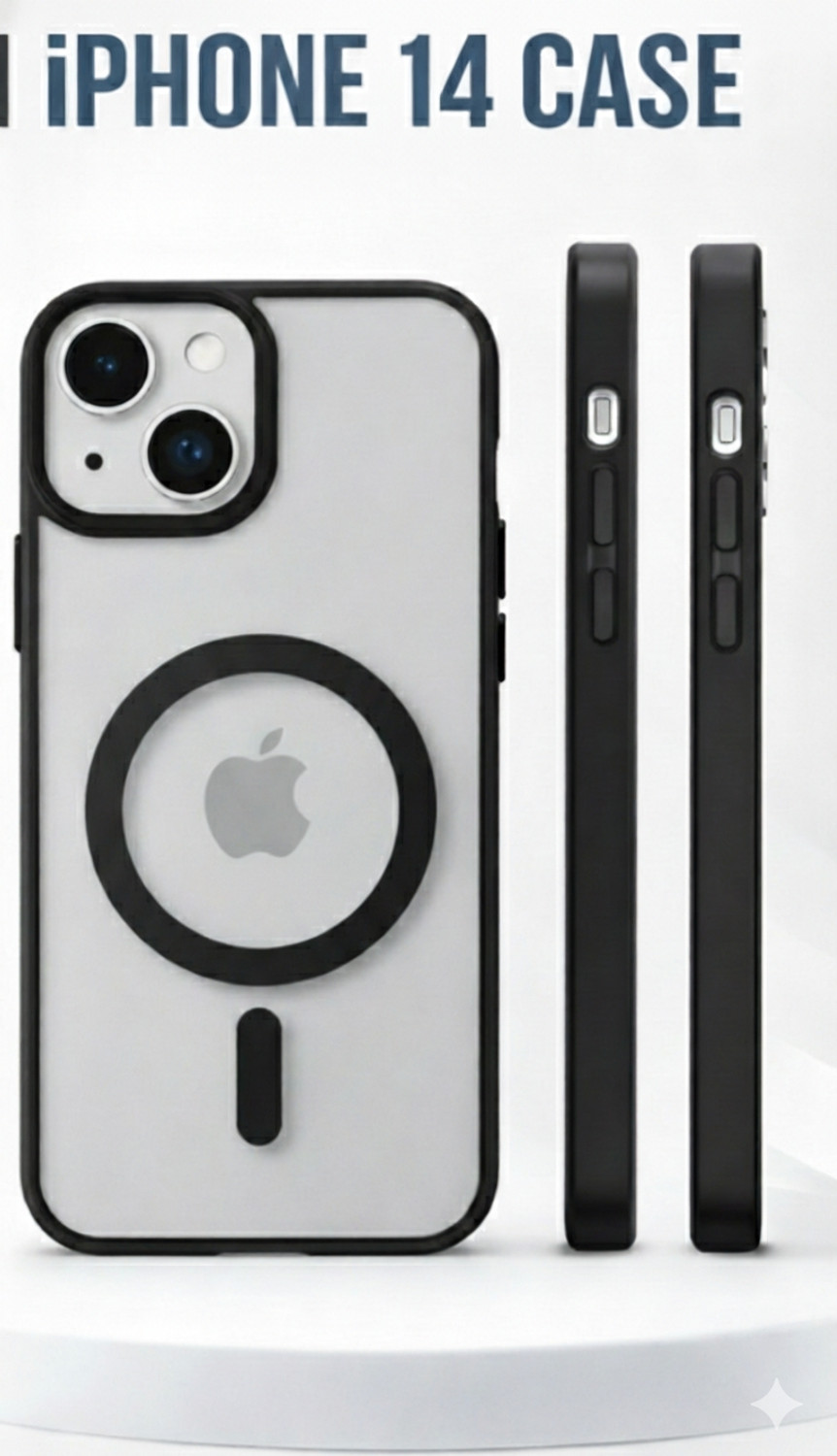 Image of RR ENTERPRISE Back Cover for VIVO V27 (Black, 3D Case, Polycarbonate)