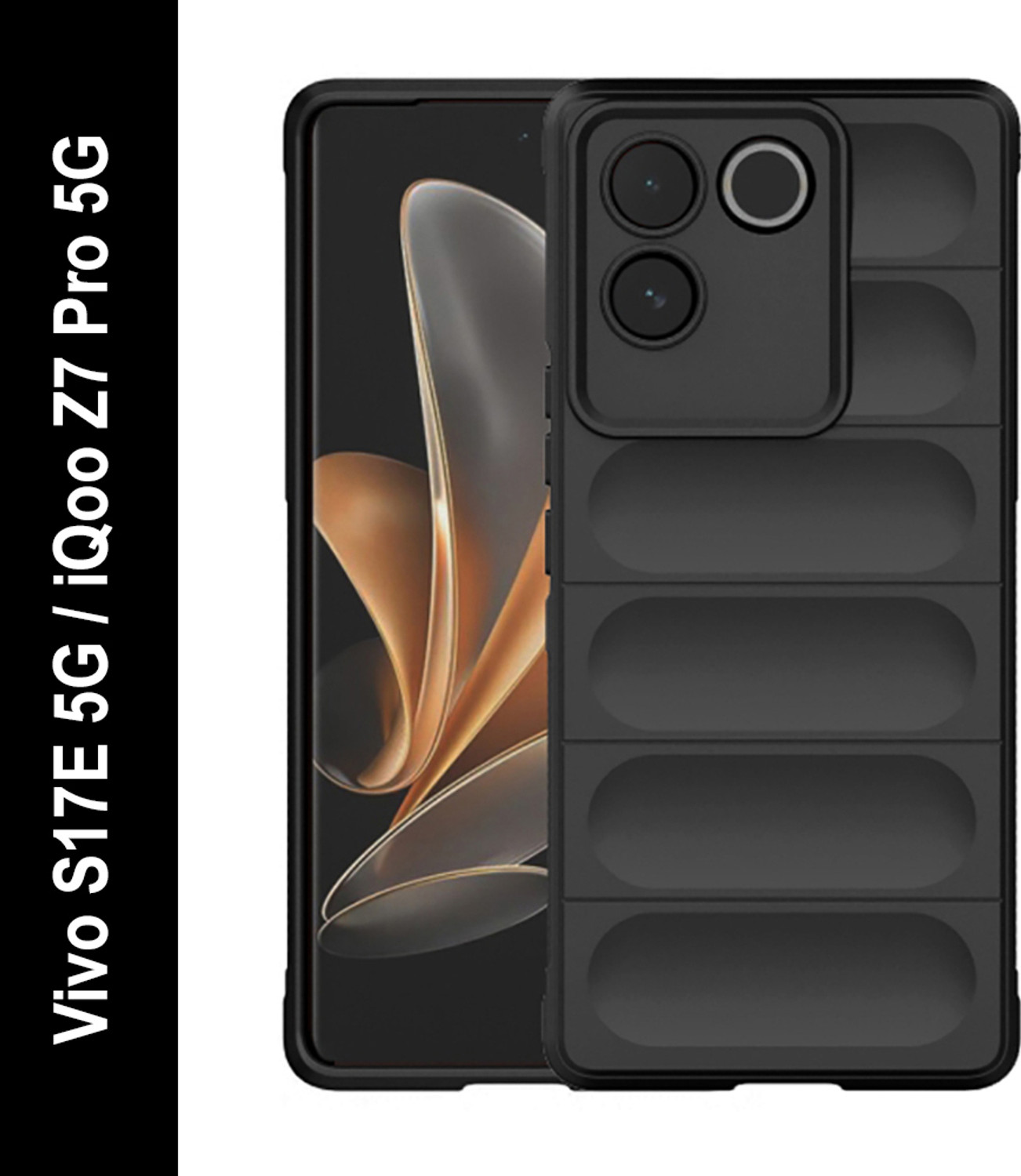 Image of Qyist Back Cover for IQOO Z7S 5G |Vegan PU Leather |Deer Case| Camera Lens Protection (Brown, Shock Proof, Artificial Leather, Polycarbonate, Pack of: 1)