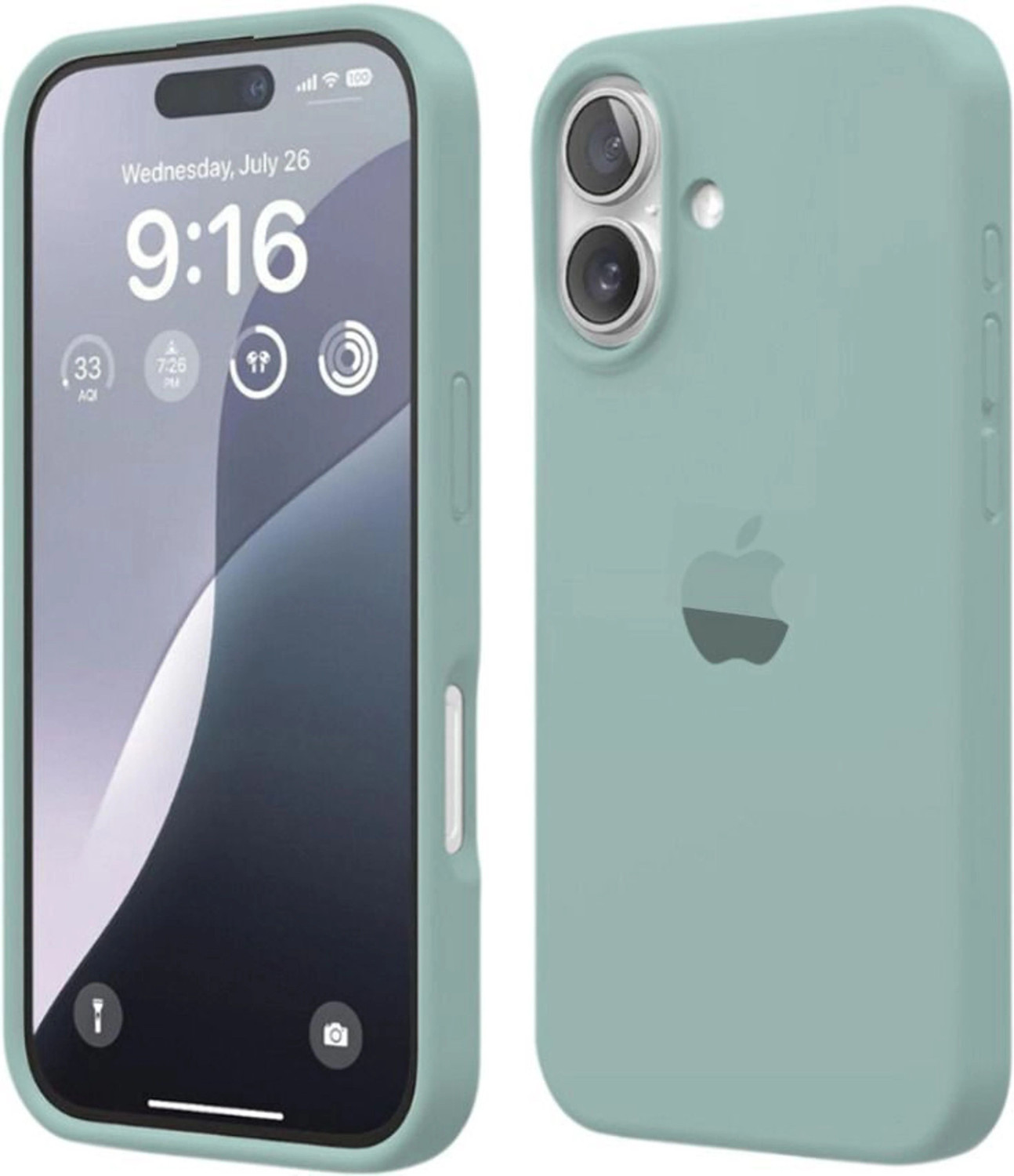 Image of GIRIND Protective Case for iPhone 17, MagSafe Silky Soft Touch, Shock Absorbing Silicone Case Camera Lens Protection (Green, Silicon, Pack of: 1)