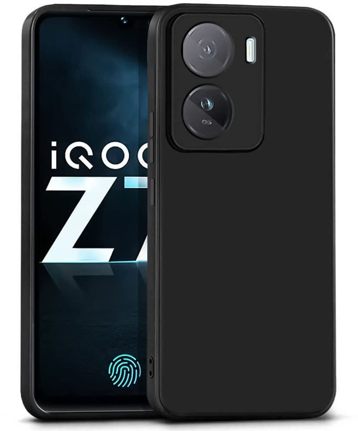 Image of Qyist Back Cover for IQOO Z7S 5G |Vegan PU Leather |Deer Case| Camera Lens Protection (Brown, Shock Proof, Artificial Leather, Polycarbonate, Pack of: 1)