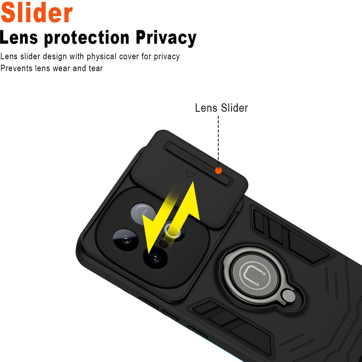 Image of Flipkart SmartBuy Back Cover for IQOO Neo 10 5G (Black, Rugged Armor, Polycarbonate, Pack of: 1)